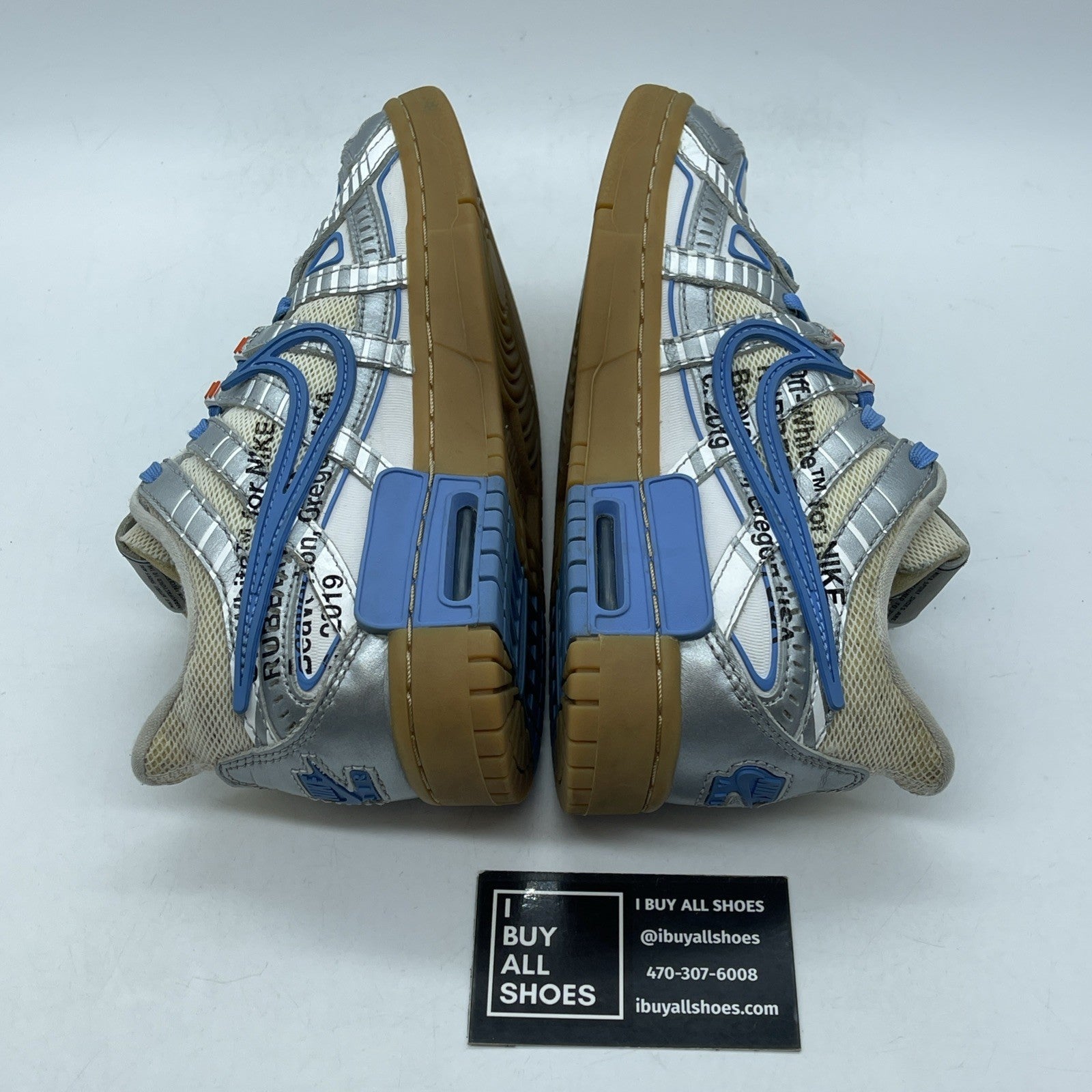 Size 4.5 - Nike Off-White x Air Rubber Dunk University Blue (CU6015-100)