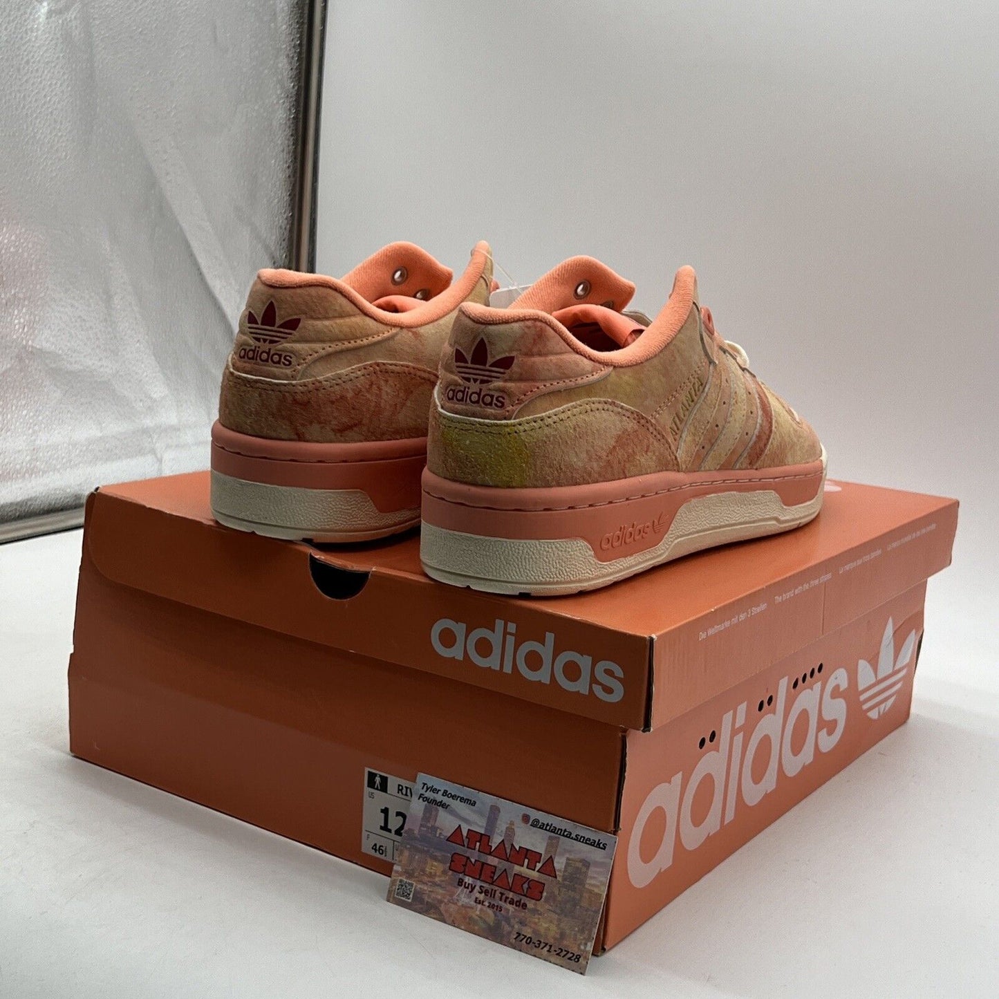 Size 12 - adidas Social Status x Rivalry Low Kings Peach Suede  (EE6384)