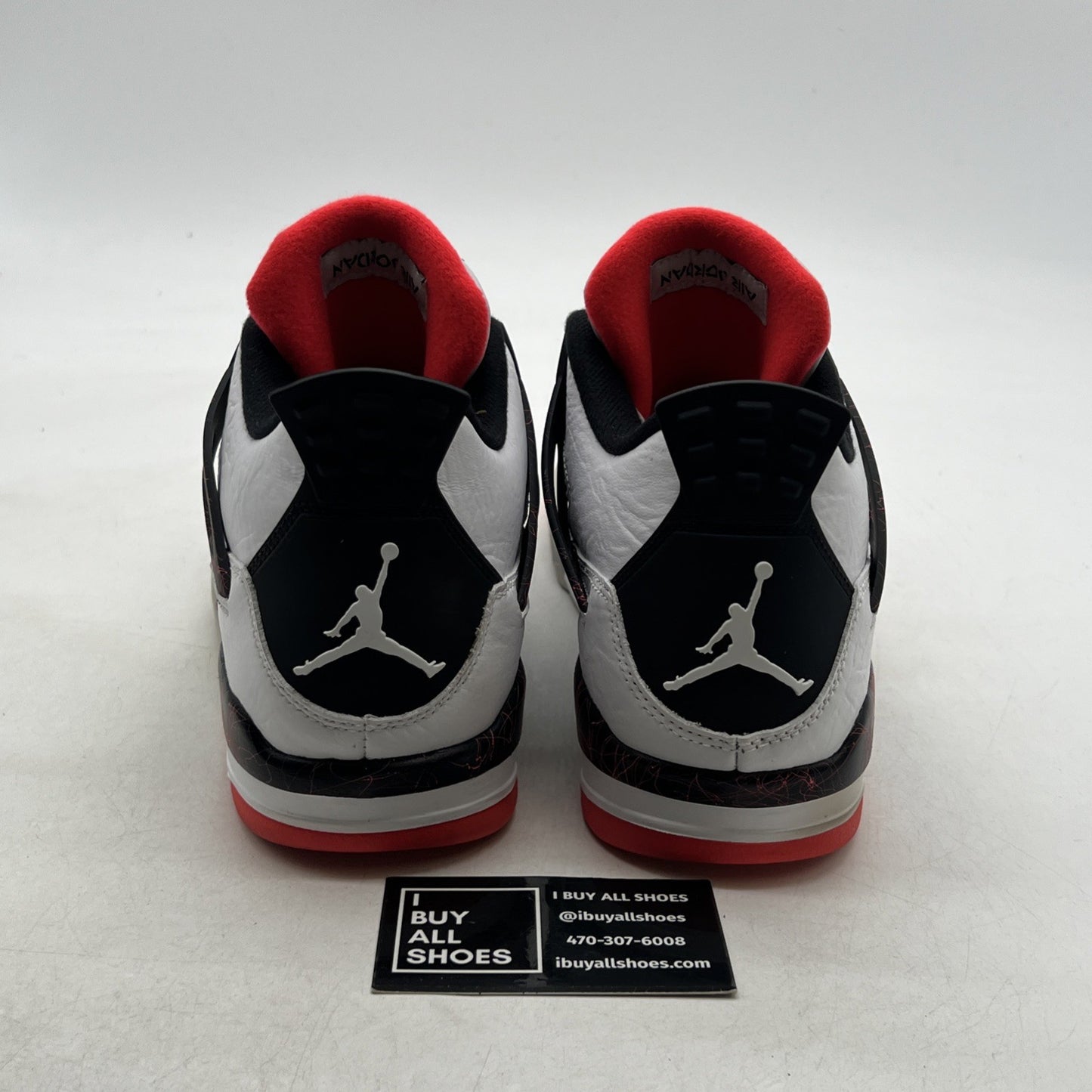 Size 10 - Air Jordan 4 Retro Pale Citron, Bright Crimson 2019 (308497-116)