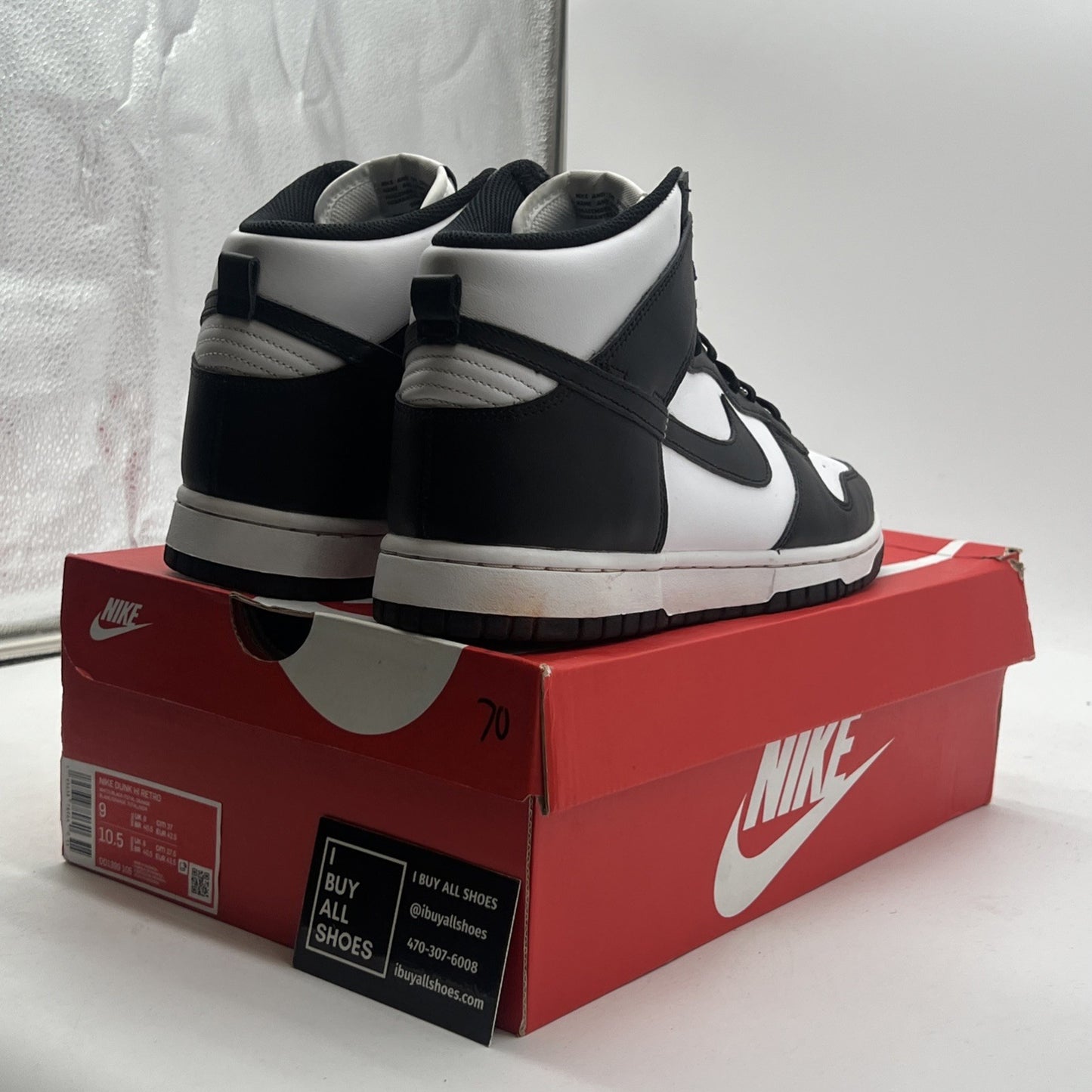 Size 9 - Nike Dunk High Black White (DD1399-105)