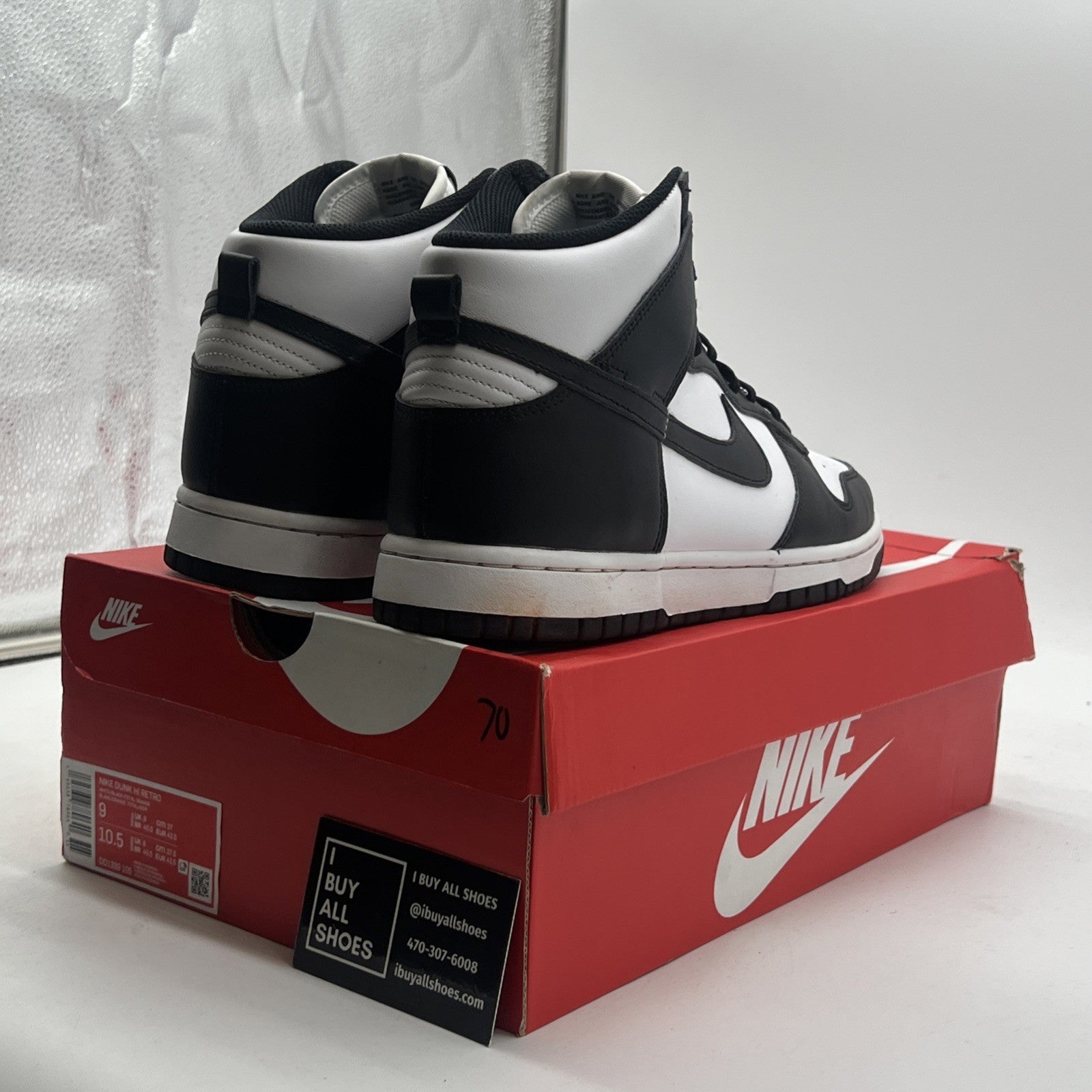 Size 9 - Nike Dunk High Black White (DD1399-105)