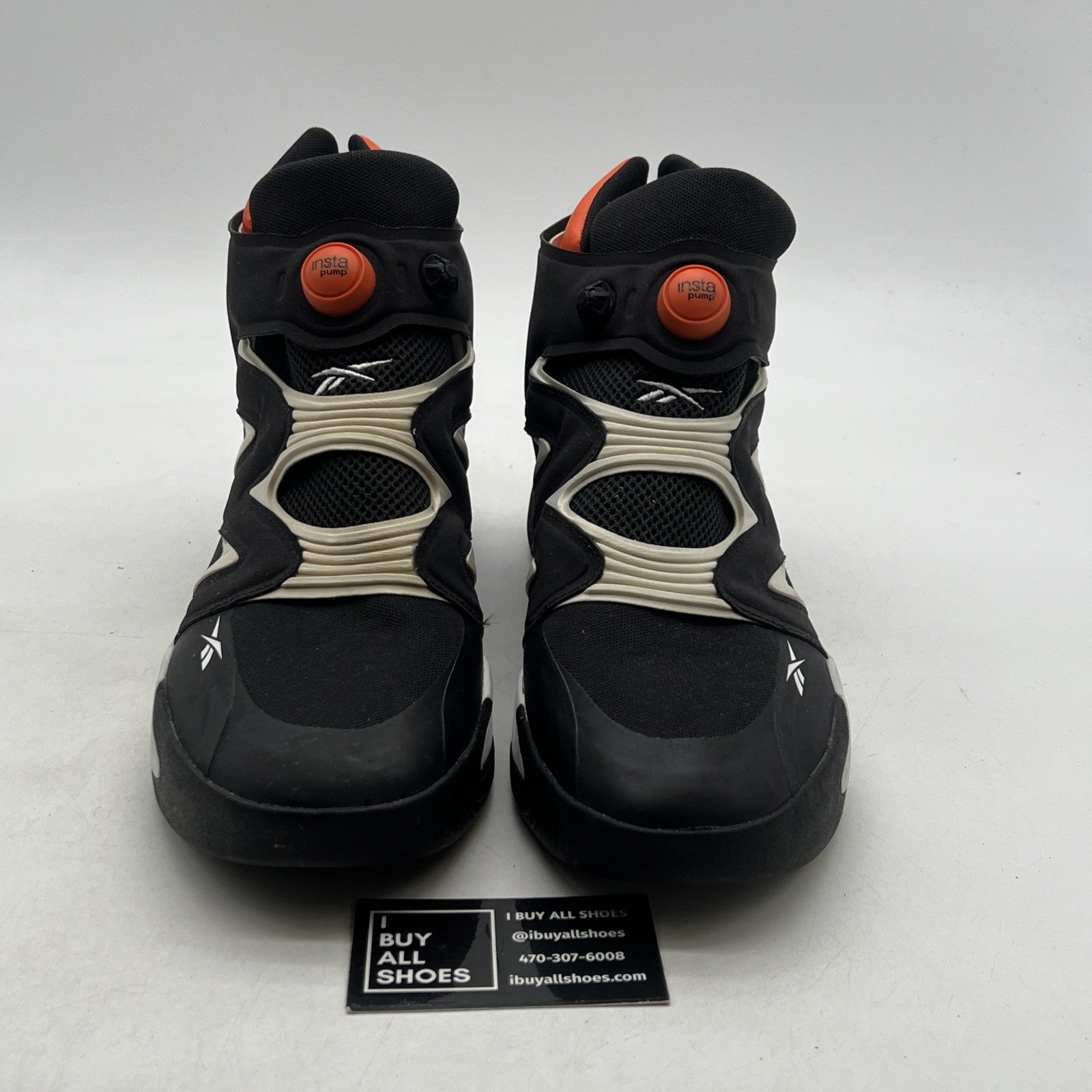 Size 12 - Reebok Basketball Shoes Black White Classics Instapump Fury Zone