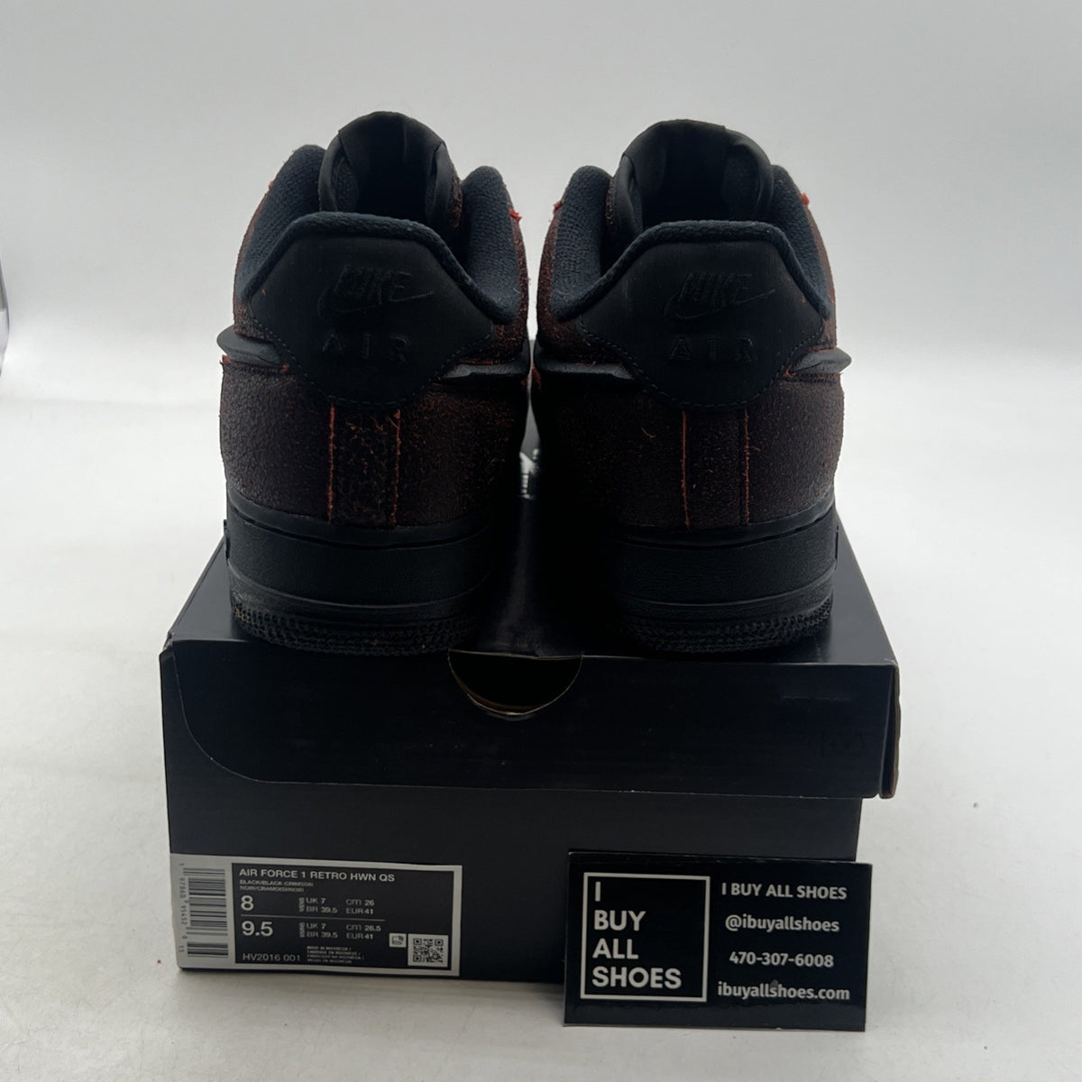 Size 8 - Nike Air Force 1 Low Halloween Skull (HV2016-001)