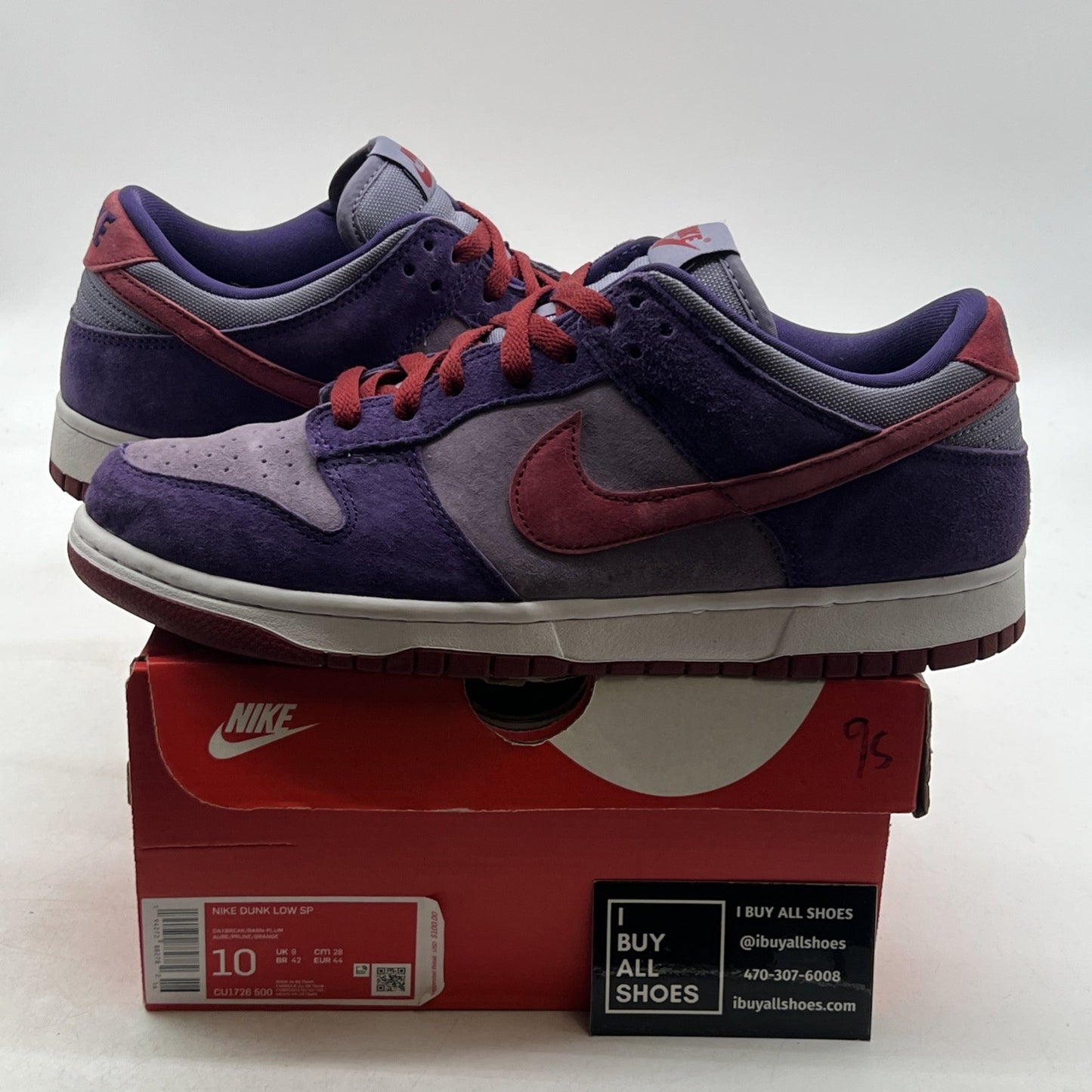 Size 10 - Nike Dunk Retro Vol. 1 SP 2020 Low Plum (CU1726-500)