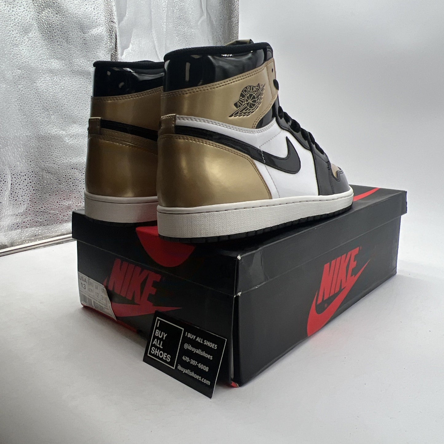 Size 13 - Air Jordan 1 Retro OG NRG High Gold Toe (861428-007)