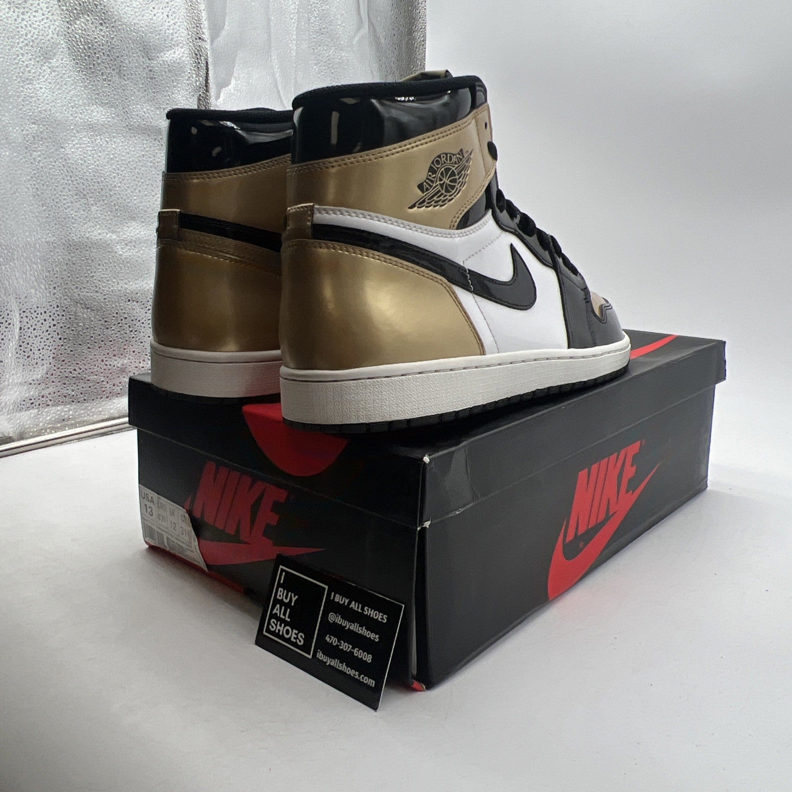 Size 13 - Air Jordan 1 Retro OG NRG High Gold Toe (861428-007)