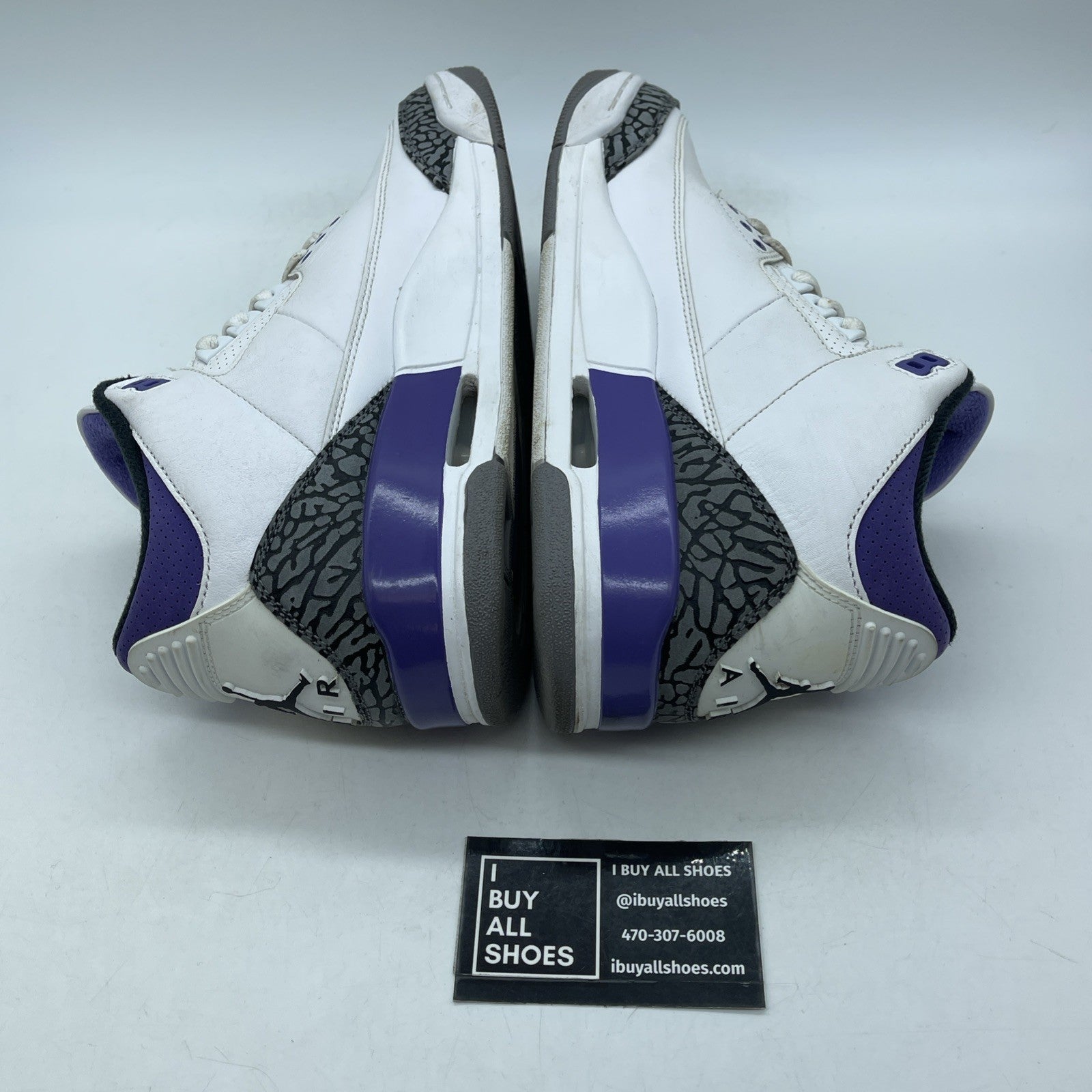 Size 8.5 - Jordan 3 Retro Mid Dark Iris Leather Grey Suede (CT8532-105)