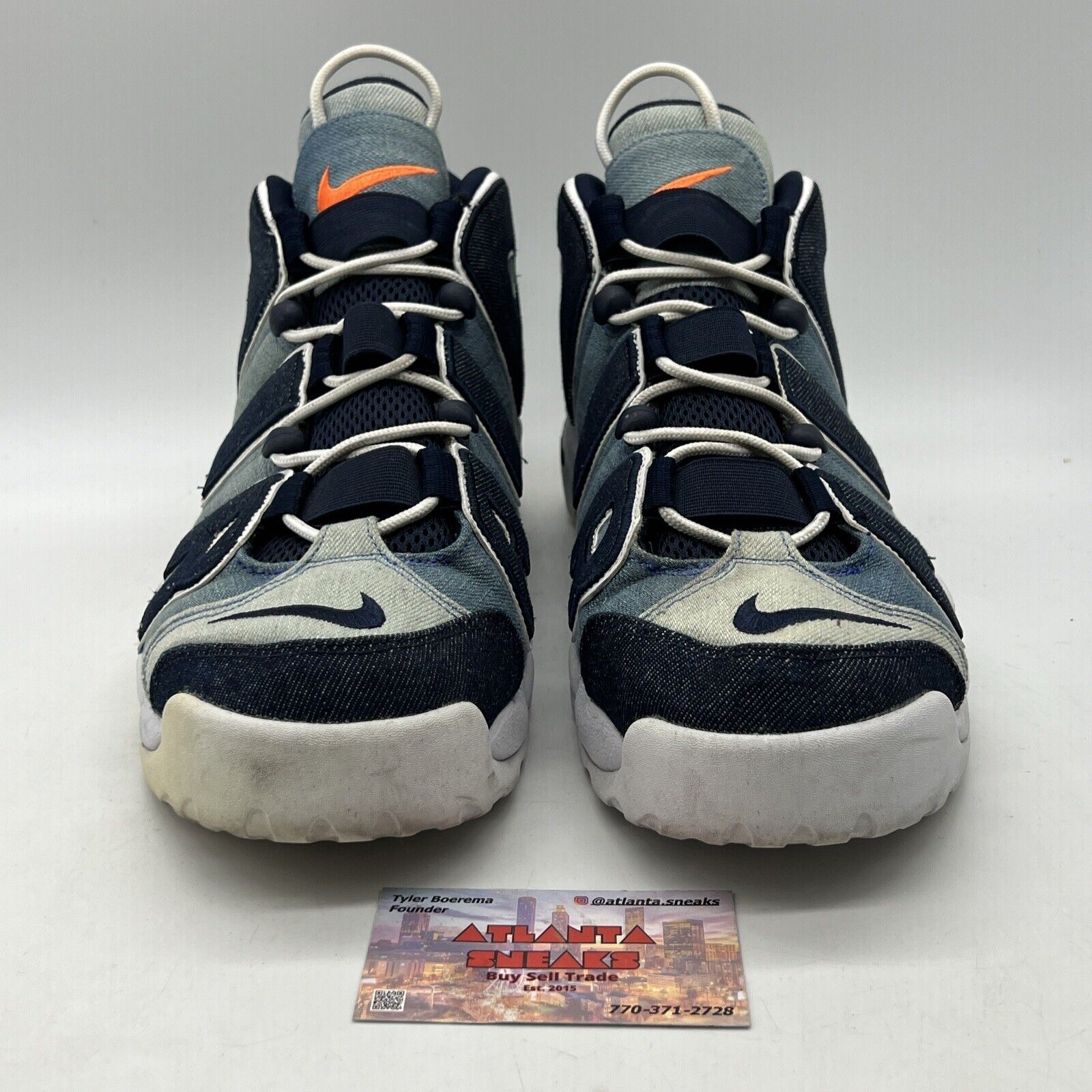Size 13 - Nike Air More Uptempo 96 Denim White Blue (CJ6125-100)