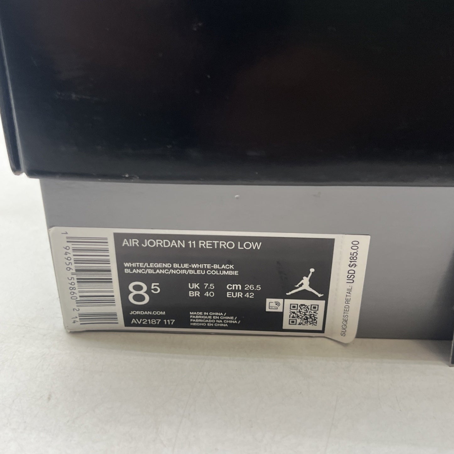 Size 8.5 - Air Jordan 11 Retro Low Legend Blue (AV2187-117)