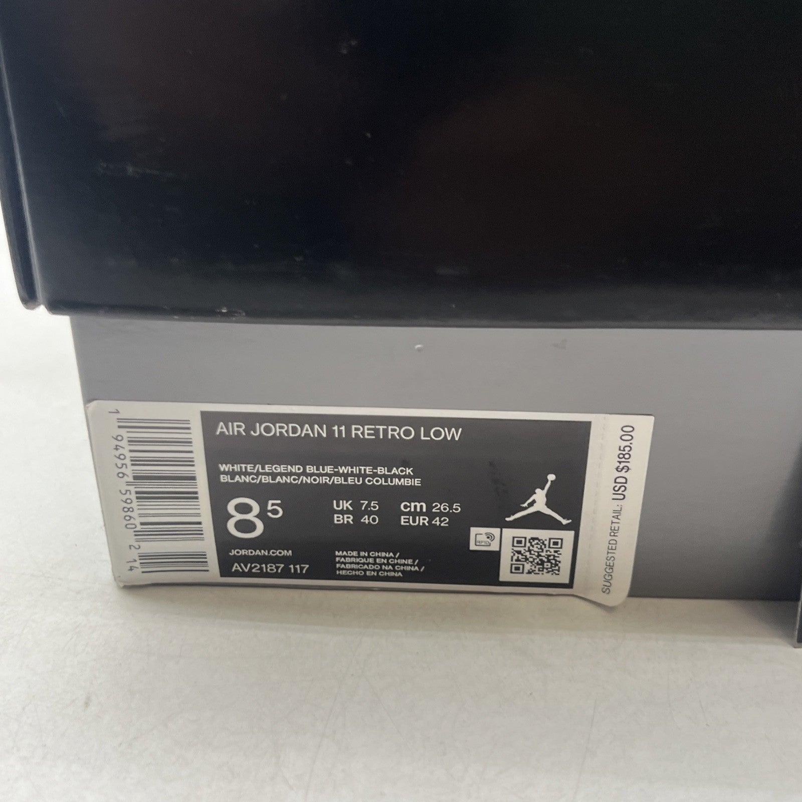 Size 8.5 - Air Jordan 11 Retro Low Legend Blue (AV2187-117)