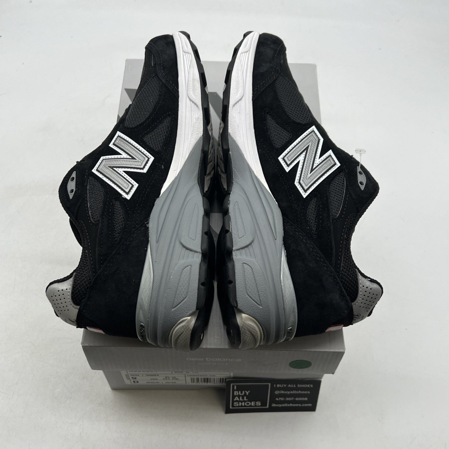 Size 9 - New Balance 990v3 Black And Silver (M990BS3)