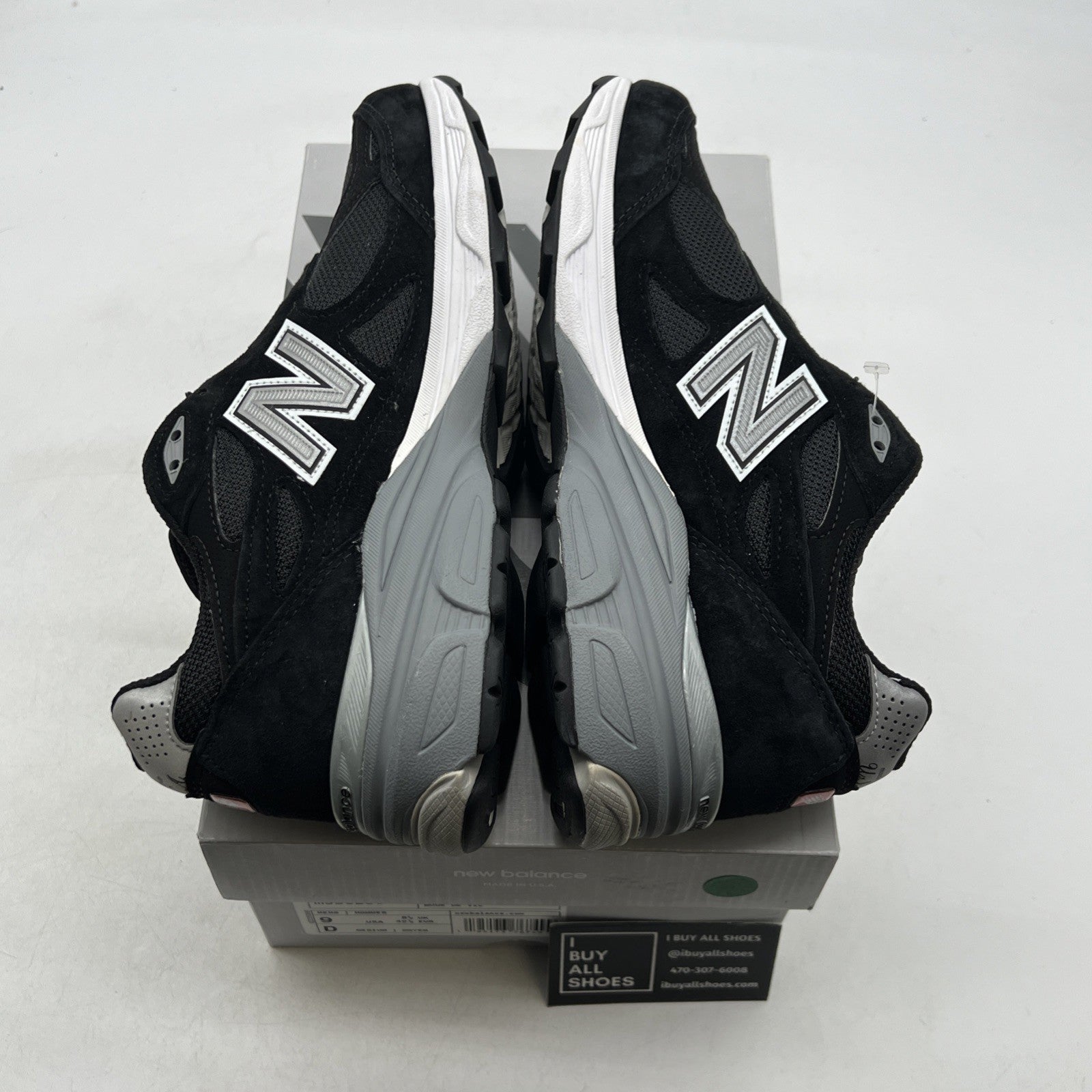 Size 9 - New Balance 990v3 Black And Silver (M990BS3)