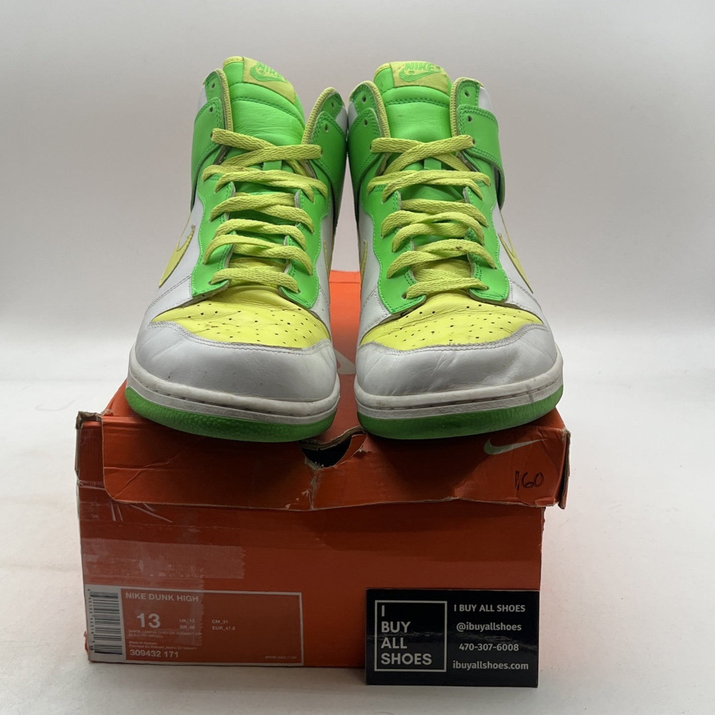 Size 13 - Nike Dunk Premium High White (309432-171)