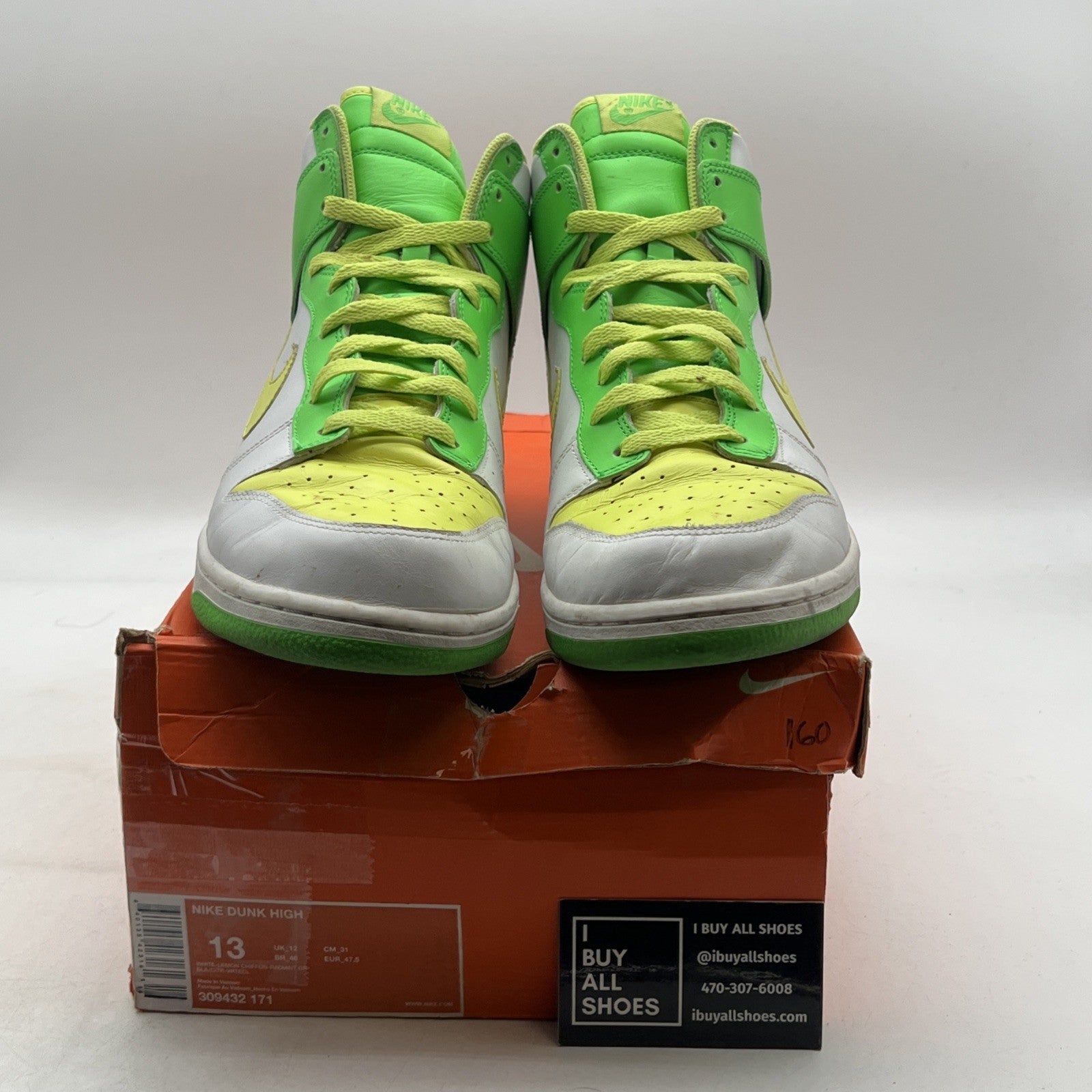 Size 13 - Nike Dunk Premium High White (309432-171)