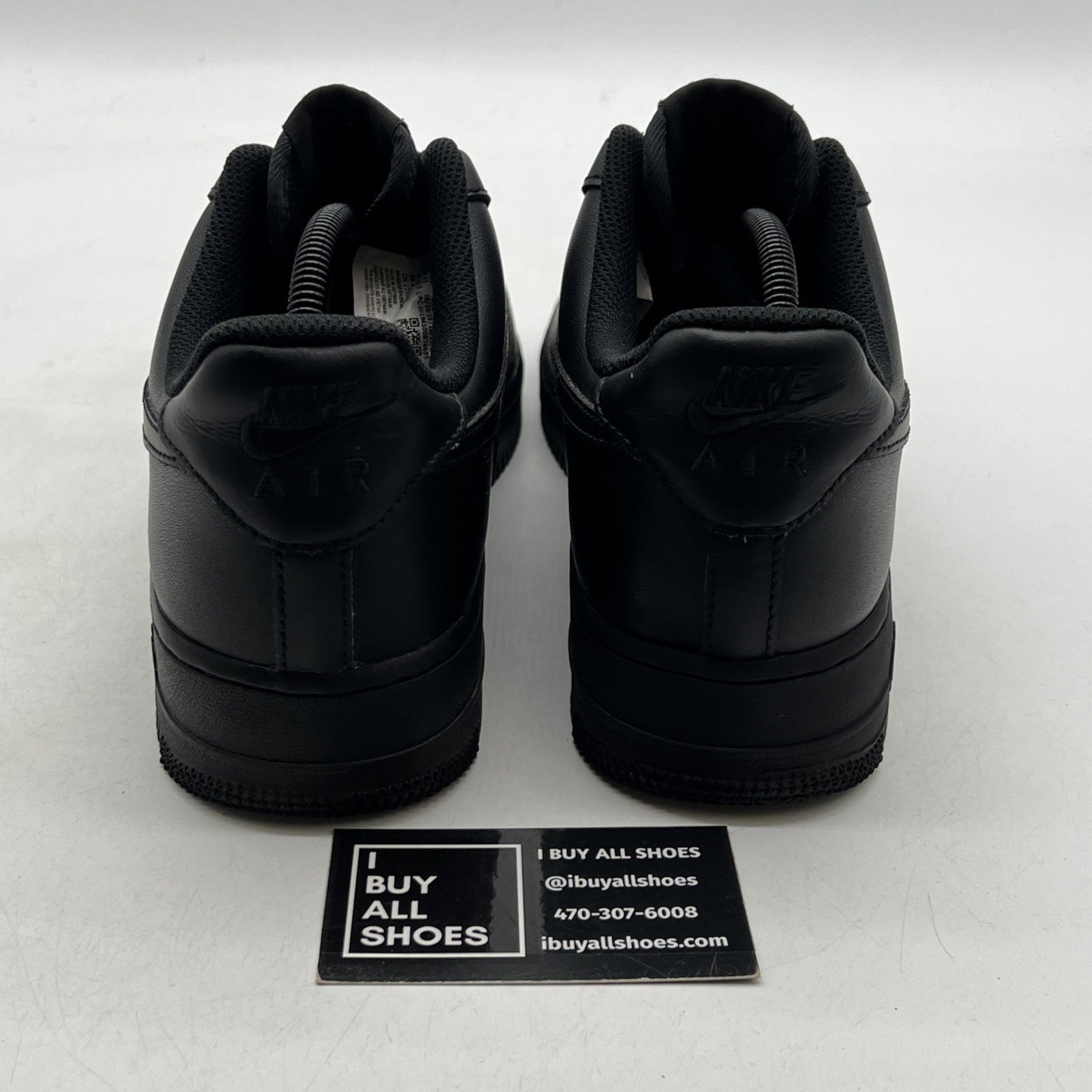 Size 9.5 - Nike Air Force 1 '07 Low Triple Black (CW2288-001)