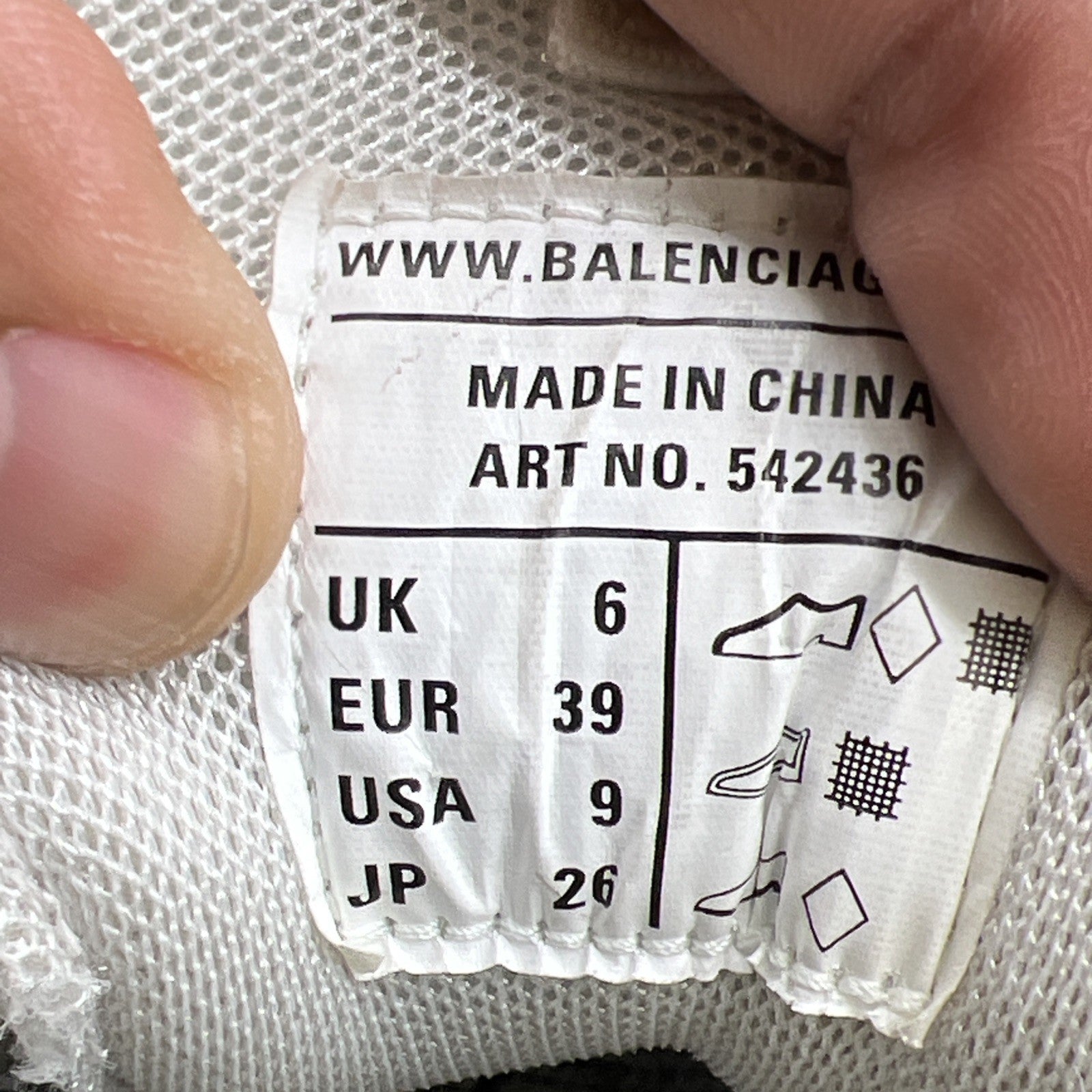Size 9 - Balenciaga Track White
