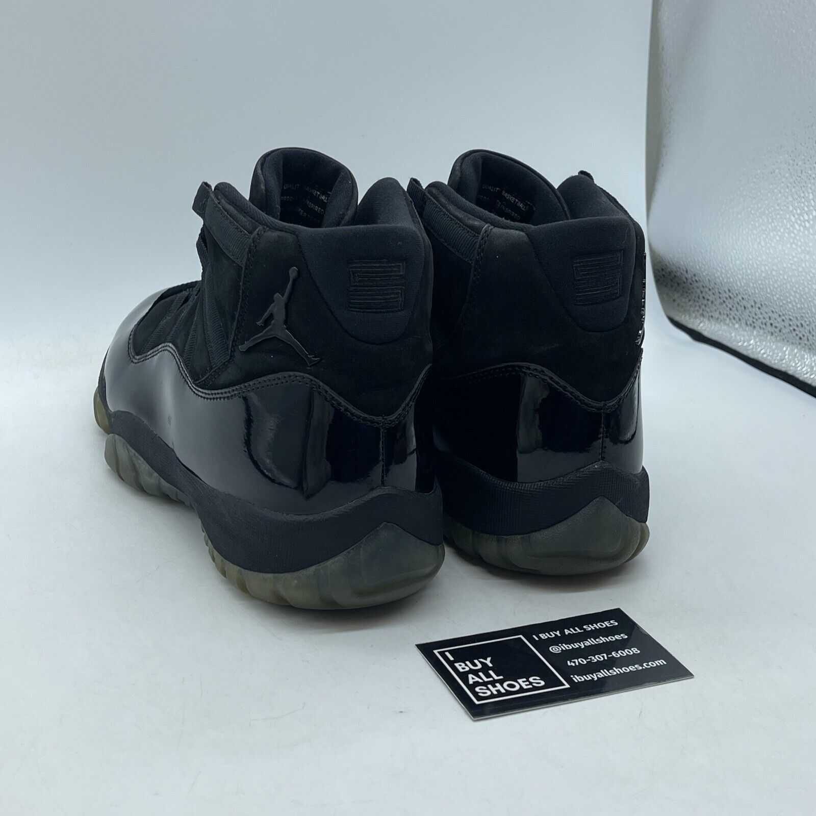 Size 10 - Jordan 11 Retro Cap and Gown Black Suede Leather (378037-005)