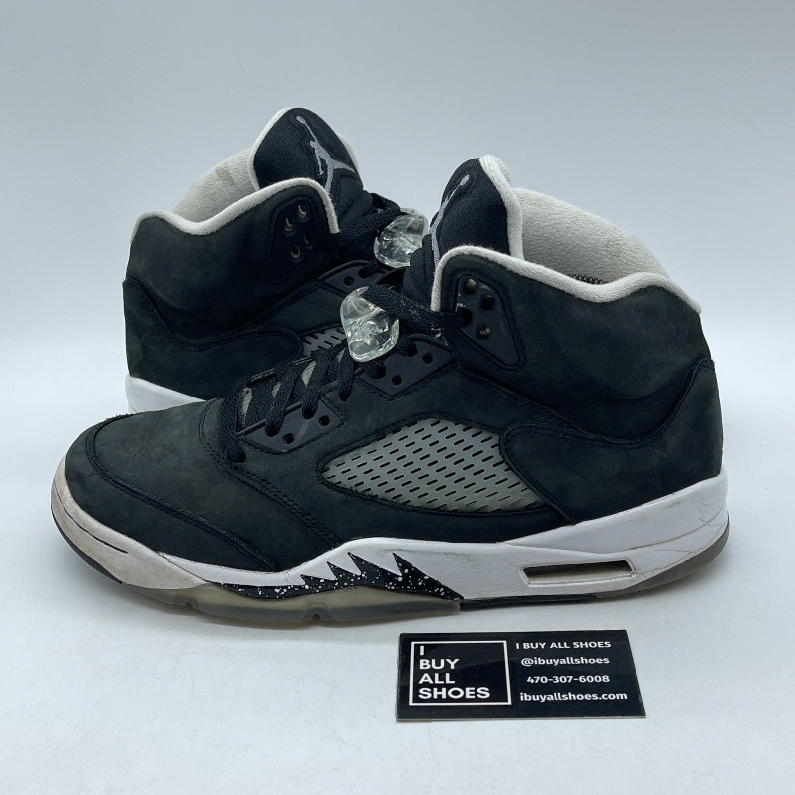 Size 9.5 - Jordan 5 Retro Mid Oreo Black White Suede (CT4838-011)