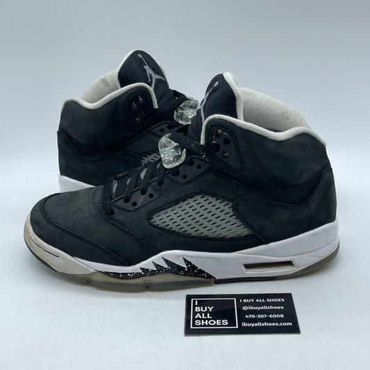 Size 9.5 - Jordan 5 Retro Mid Oreo Black White Suede (CT4838-011)