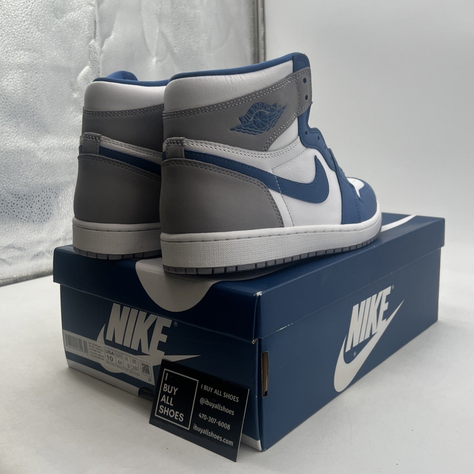 Size 10 - Air Jordan 1 Retro OG High True Blue (DZ5485-410)