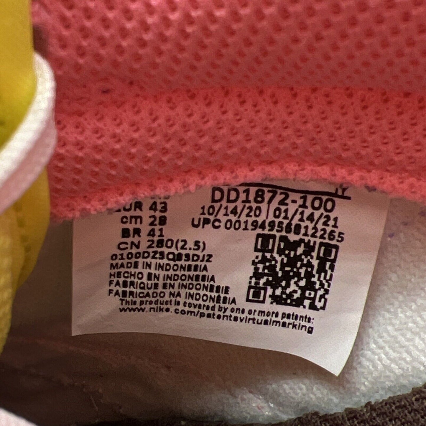 Size 11 - Nike Dunk SE Low Candy W Blue Purple Pink Yellow White (DD1872-100)
