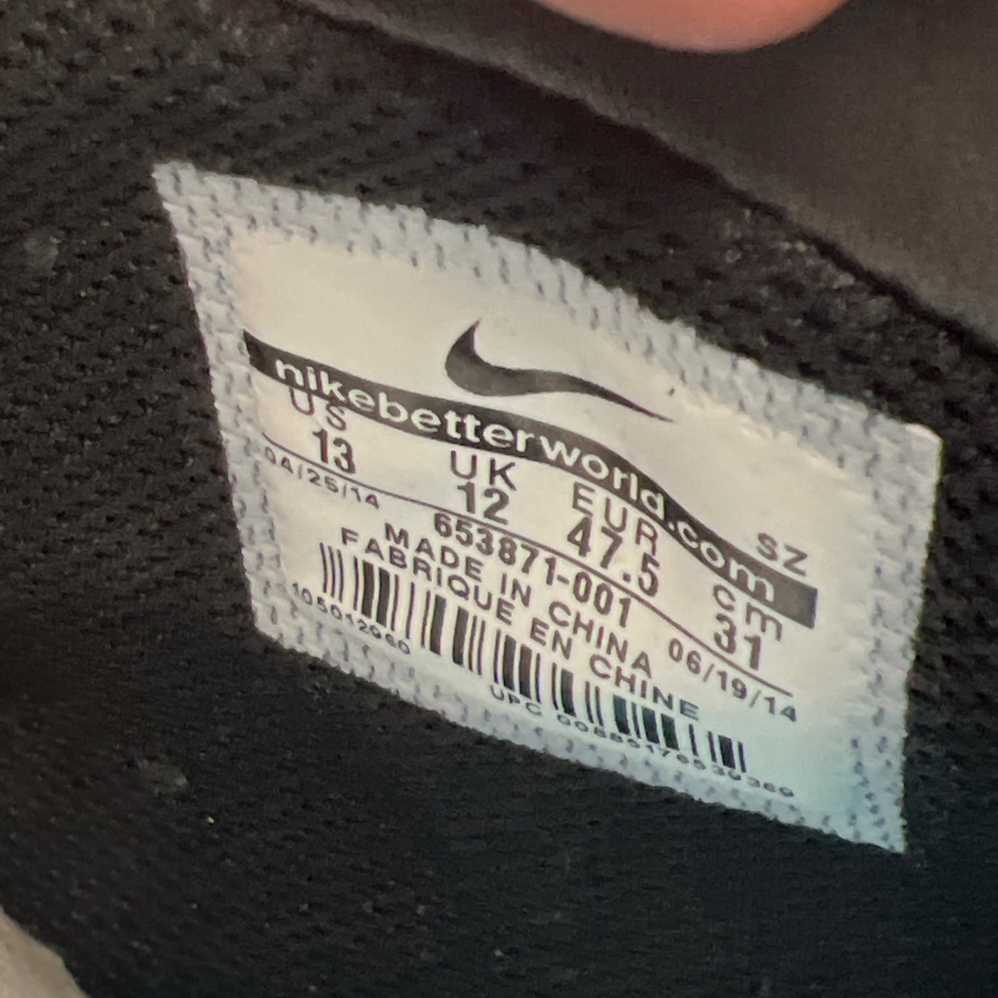Size 13 - Nike KD 7 Lifestyle Black (653871-001)