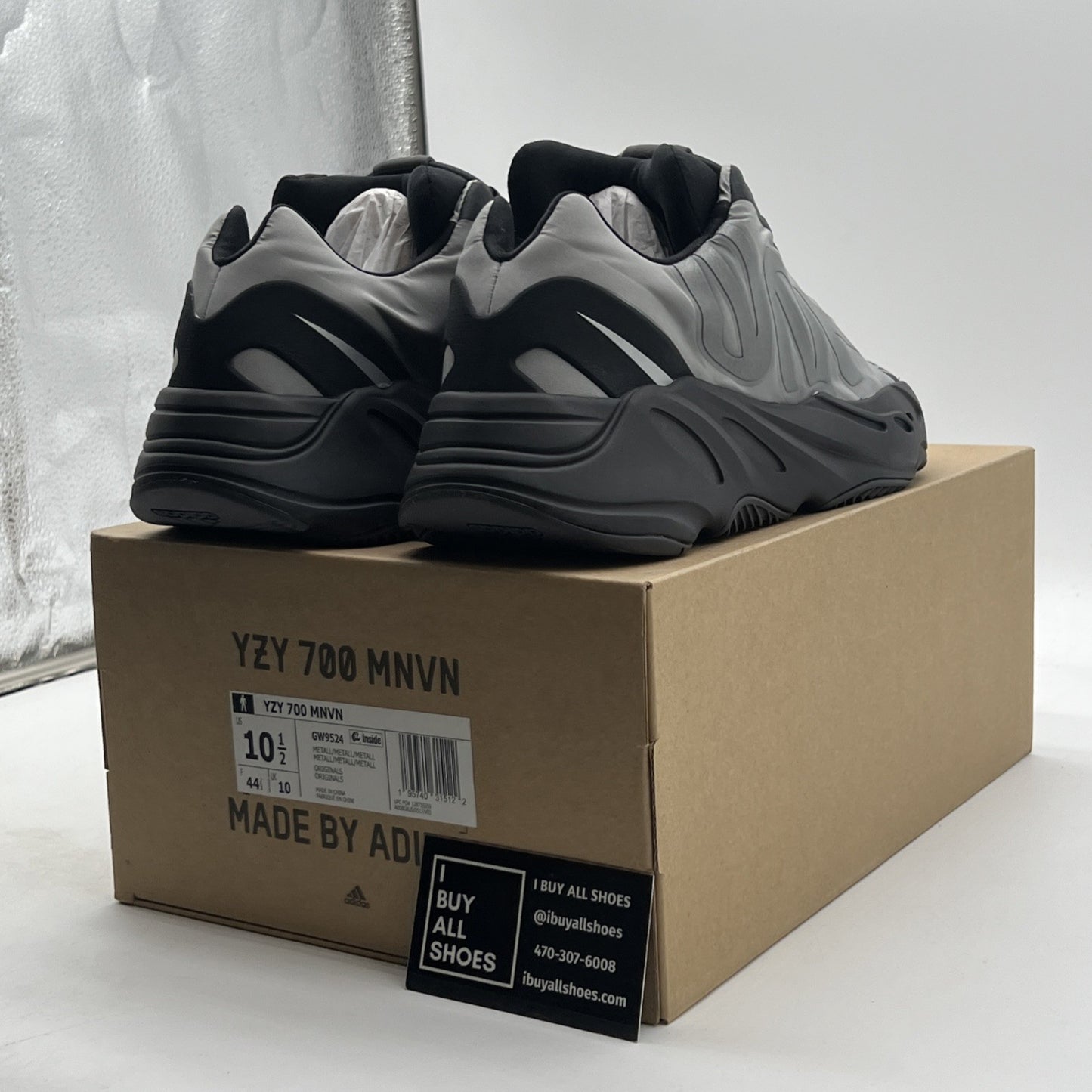 Size 10.5 - adidas Yeezy Boost 700 MNVN Metallic (GE9524)