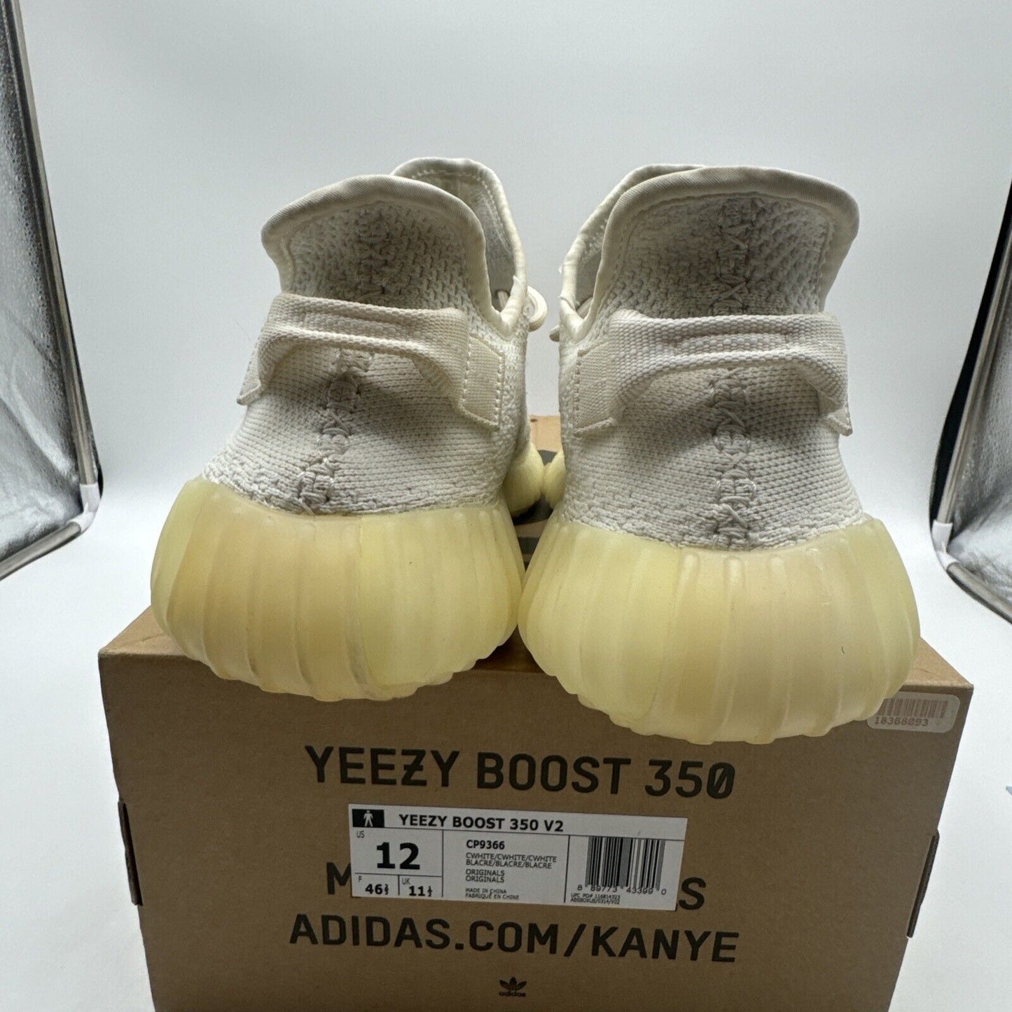 Size 12 - adidas Yeezy Boost 350 V2 Low Cream White / Triple White OG All Kanye