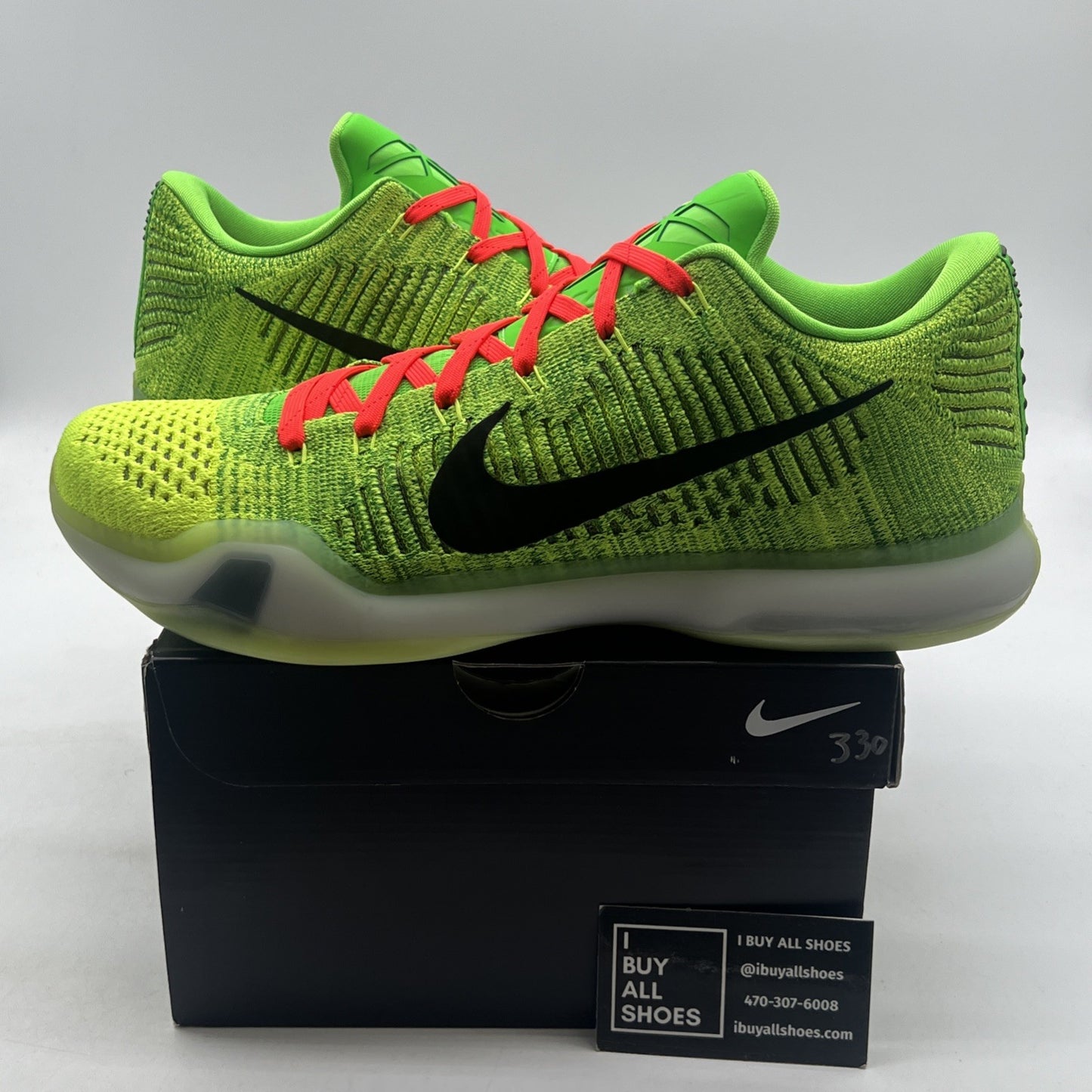 Size 13 - Nike iD Kobe 10 Men's Grinch NWB DS (802817-901)