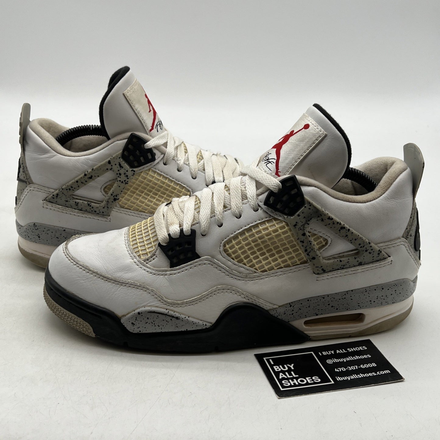 Size 9 - Air Jordan 4 Retro OG Mid White Cement (840606-192)