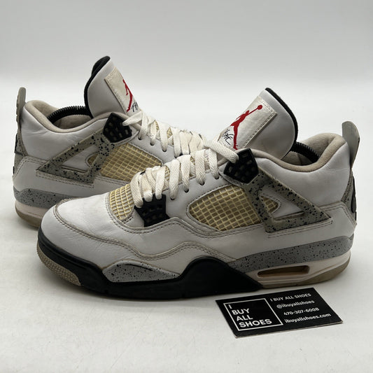 Size 9 - Air Jordan 4 Retro OG Mid White Cement (840606-192)