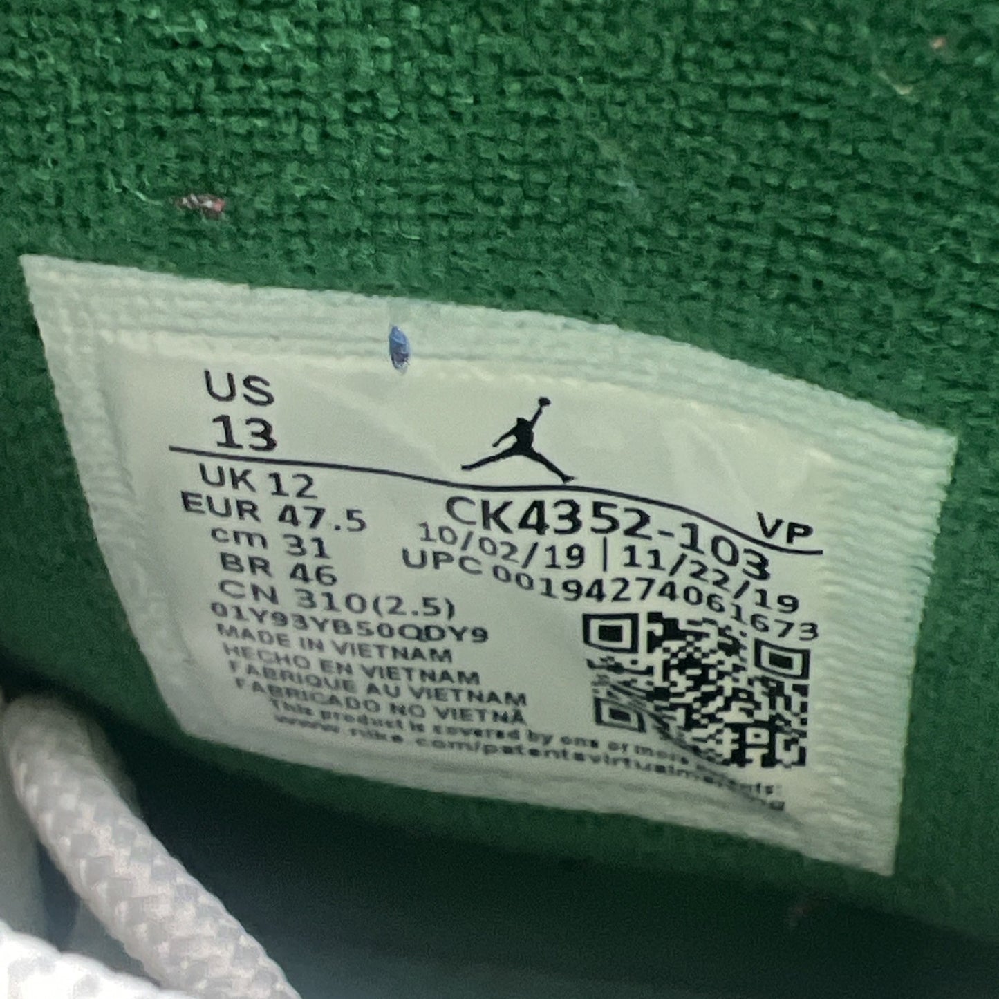 Size 13 - Air Jordan 10 Retro Wings (CK4352-103)