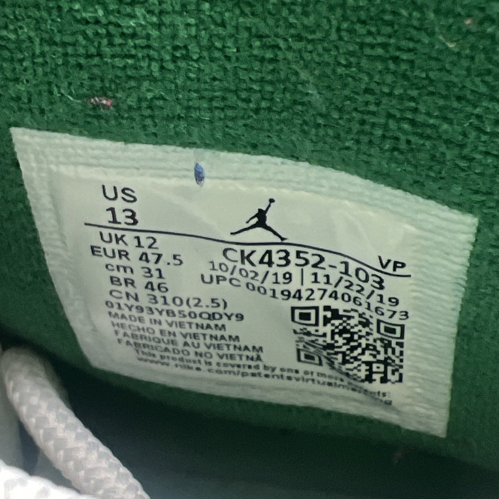 Size 13 - Air Jordan 10 Retro Wings (CK4352-103)