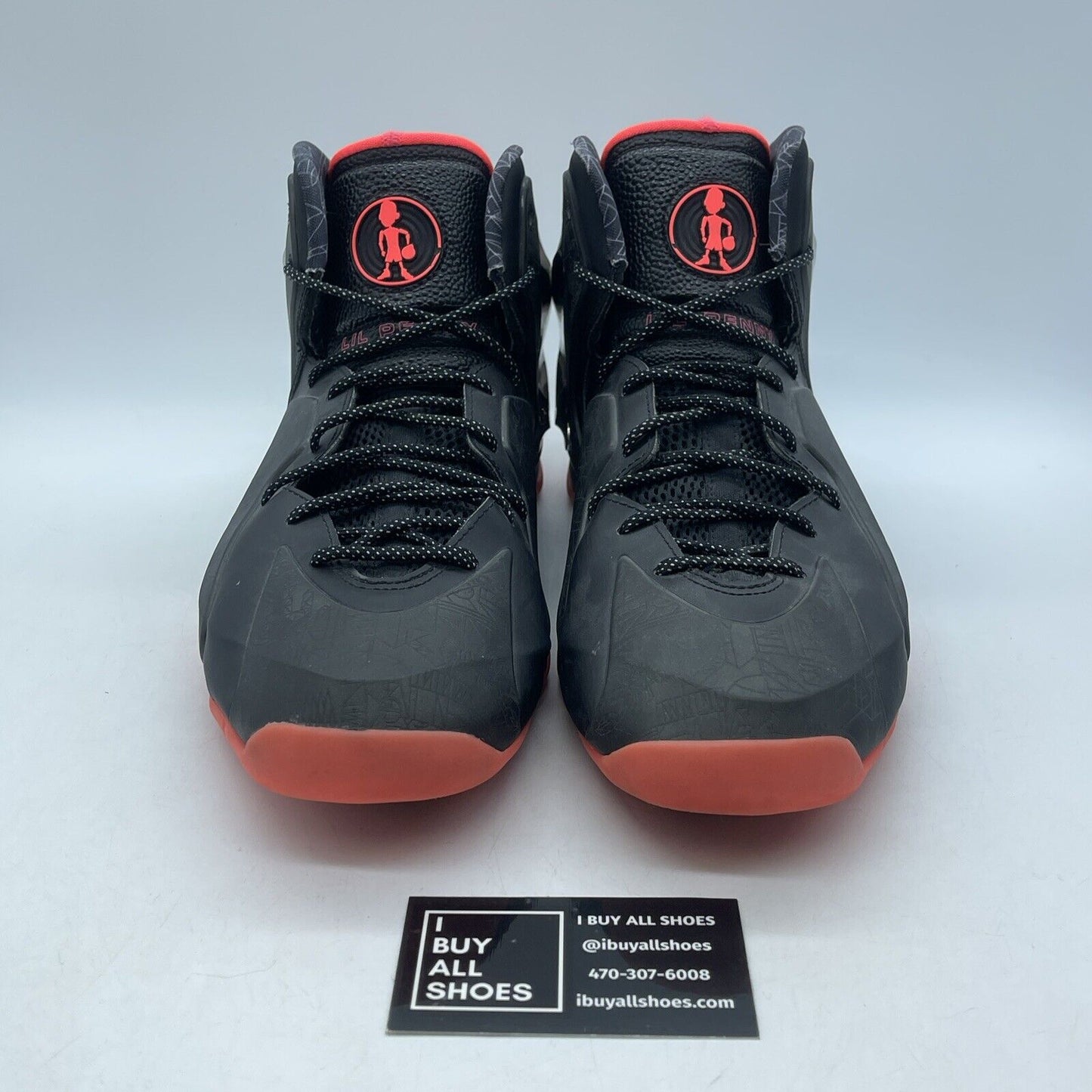 Size 11 - Nike Lil Penny Posite Prm Qs Gumbo League Grey Red (652121-001)