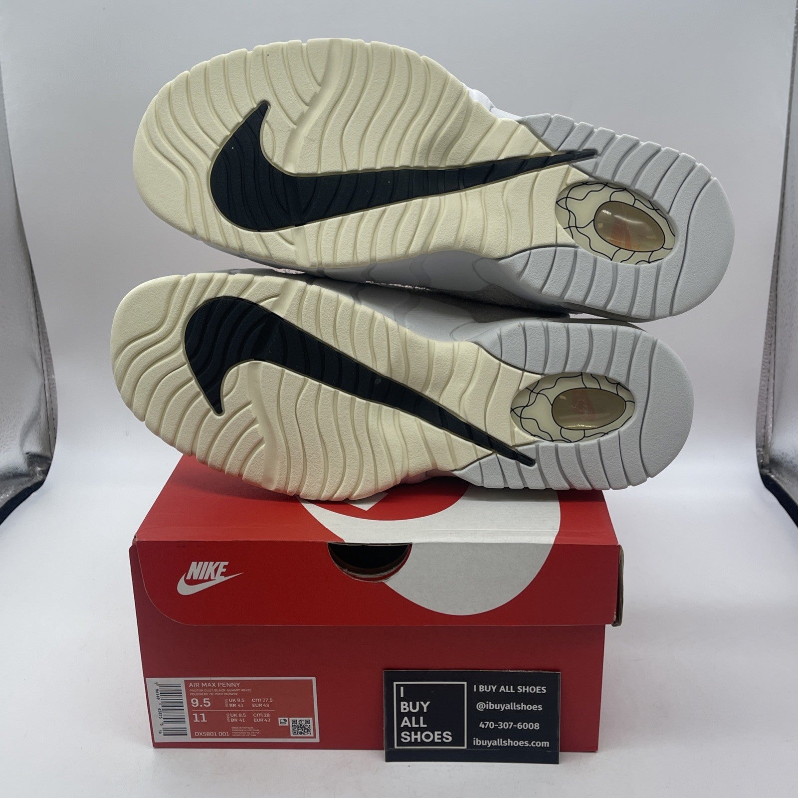 Size 9.5 - Nike Air Max Penny 1 Photon Dust Suede Leather (DX5801-001)