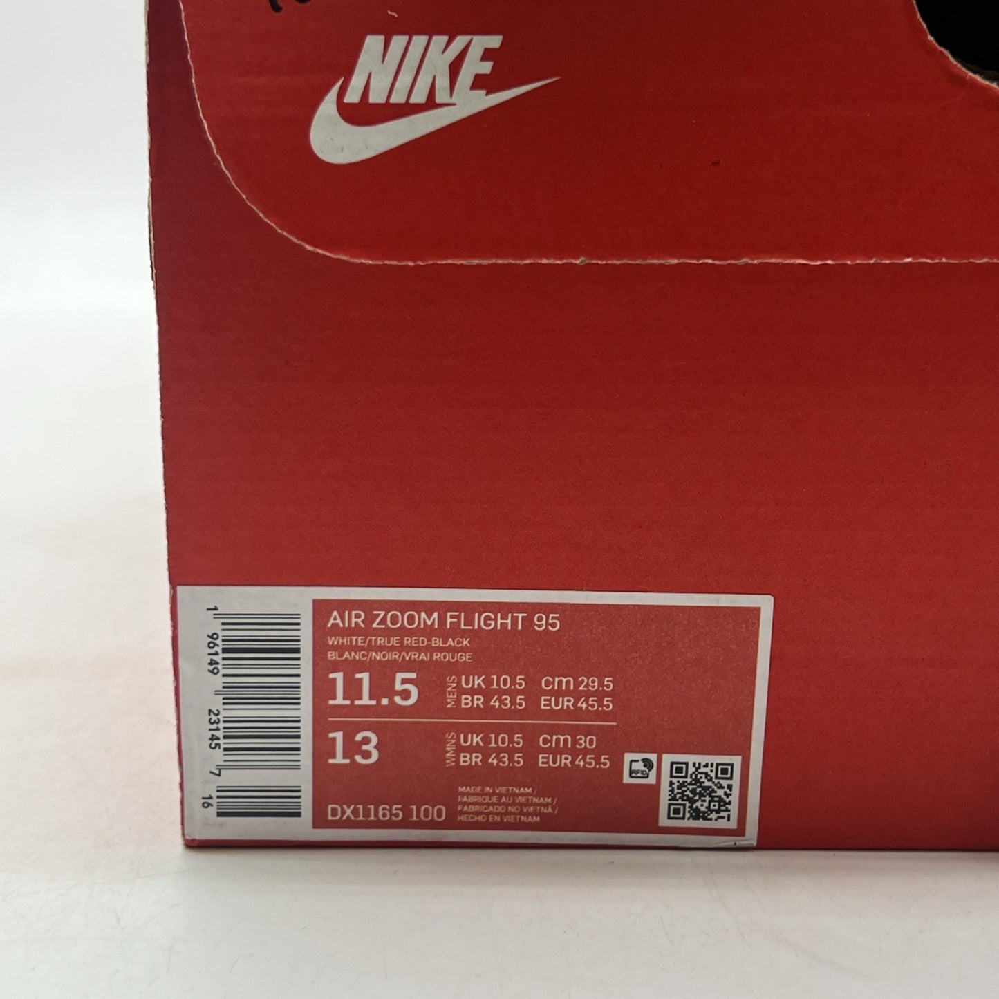Size 11.5 - Nike Air Zoom Flight 95 2023 True Red (DX1165-100)