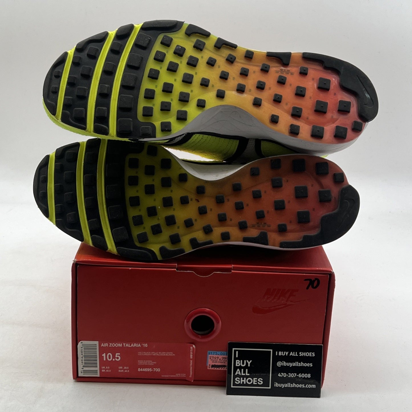 Size 10.5 - Nike Air Zoom Talaria '16 Volt (844695-700)