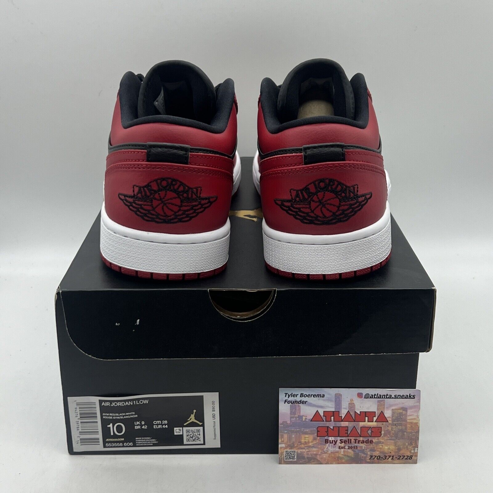 Size 10 - Air Jordan 1 Reverse Bred Red Black White Brand New Og All DS