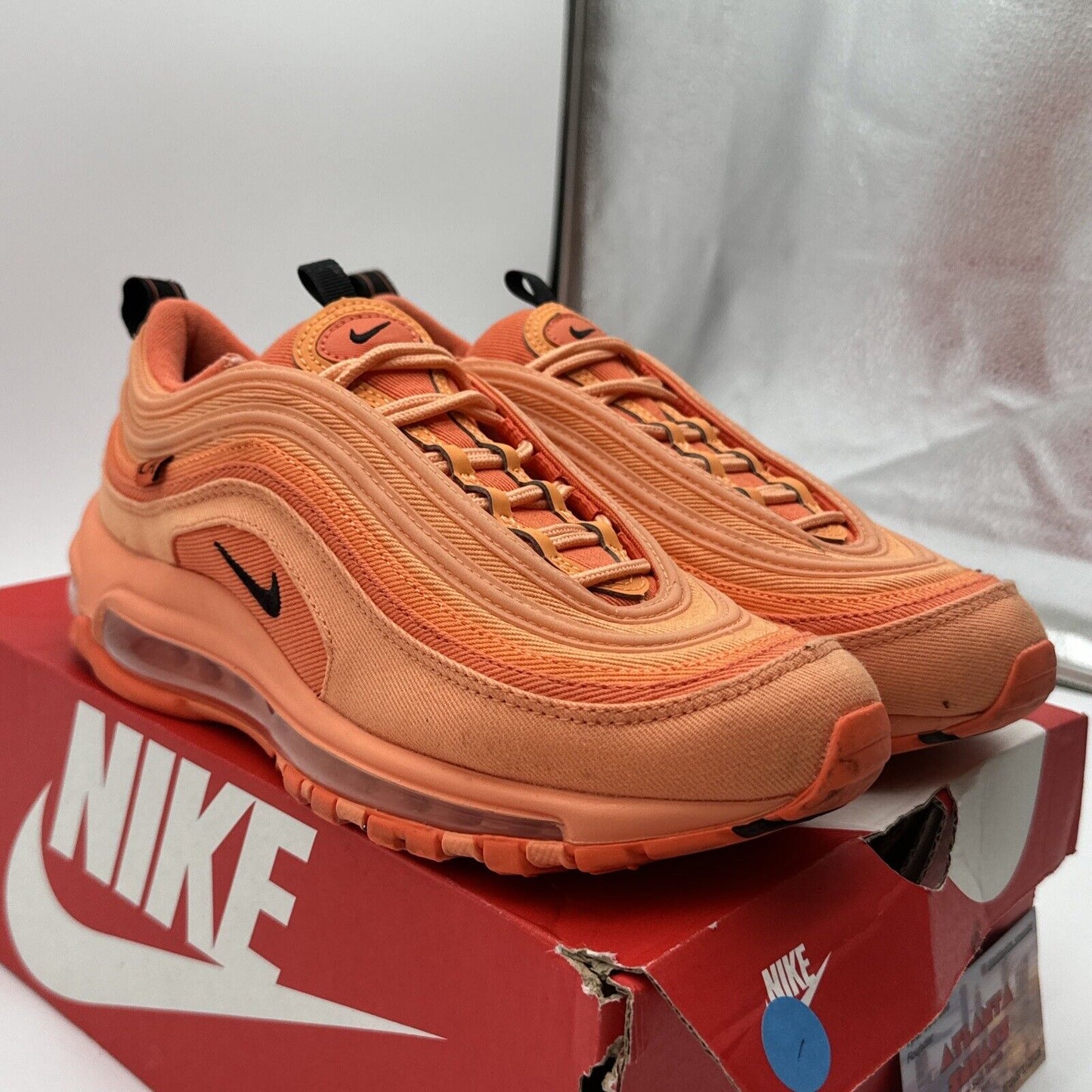 Nike Air Max 97 GS Special City LA Orange Cream Los Angeles  6.5y / Women sz 8