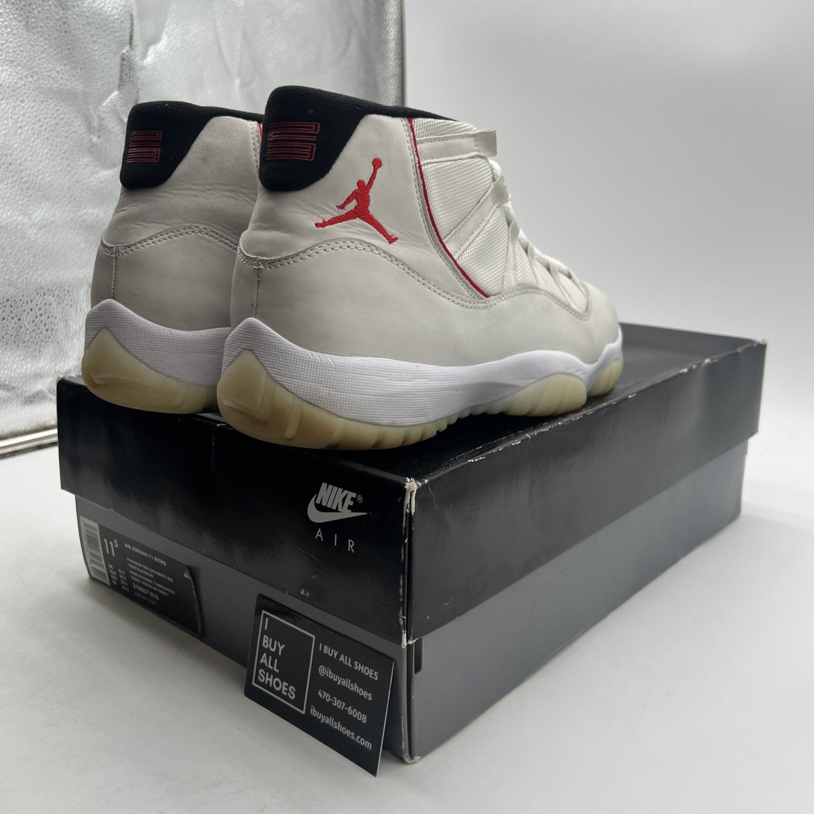 Size 11.5 - Air Jordan 11 Retro Platinum Tint (378037-016)