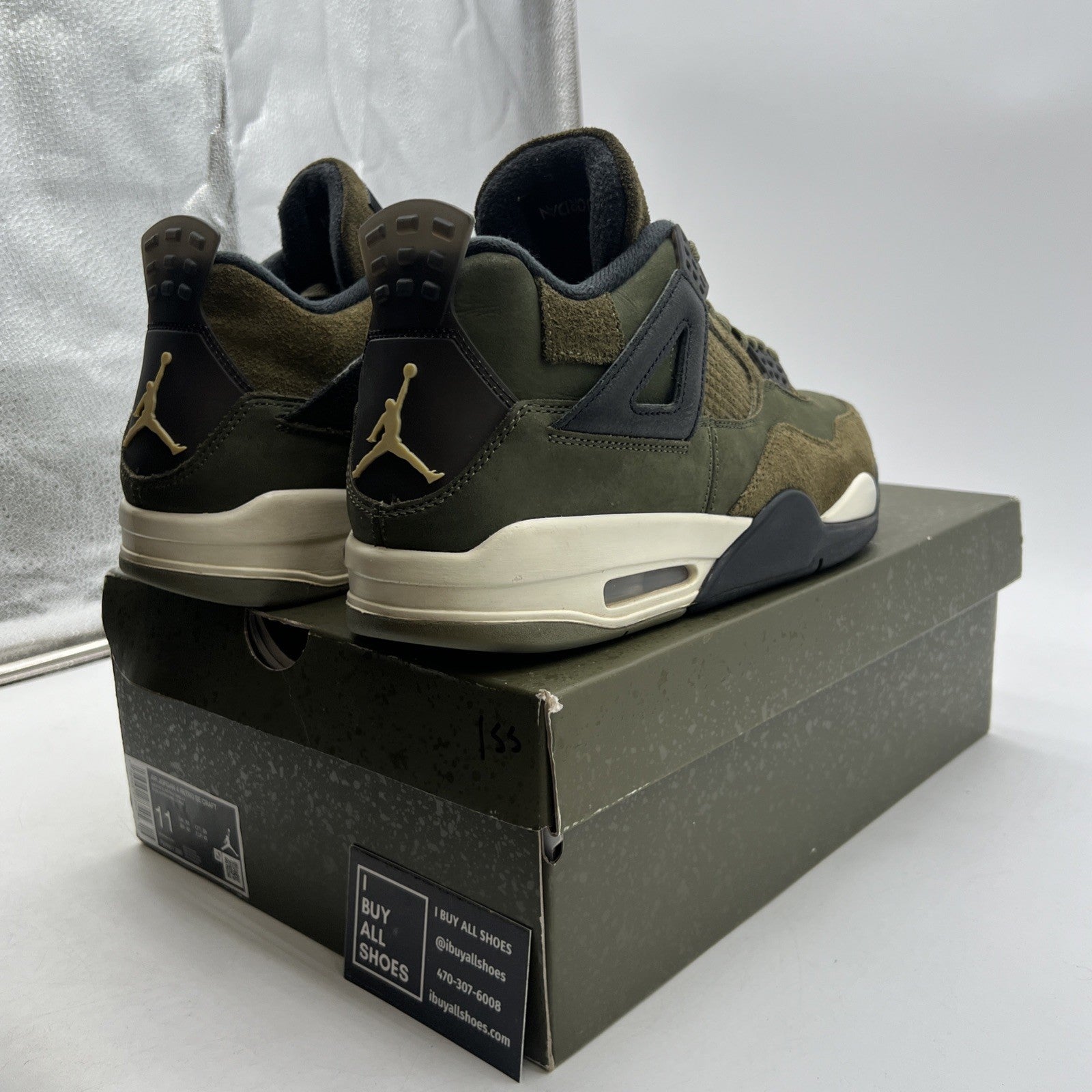 Size 11 - Air Jordan 4 SE Retro Low Craft - Olive (FB9927-200)