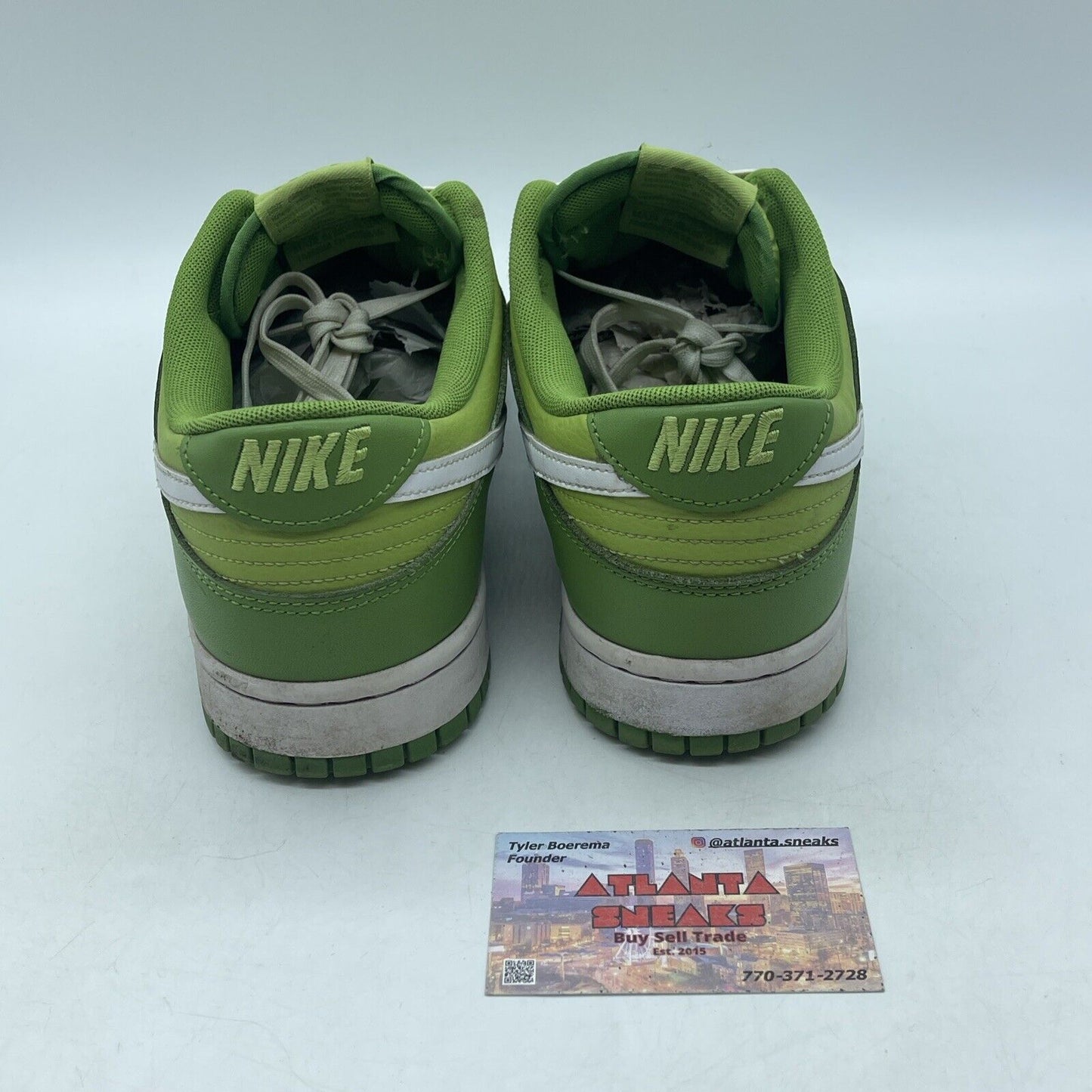 Size 12 - Nike Dunk Low Chlorophyll Green White Leather (DJ6188-300)