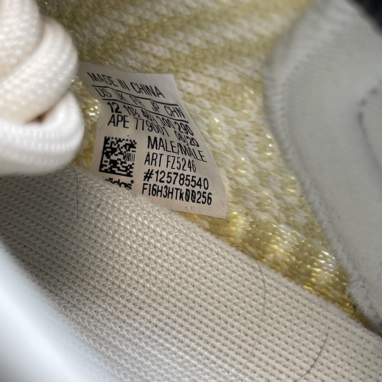 Size 12 - adidas Yeezy Boost 350 V2 Natural White Yellow Suede (FZ5246)