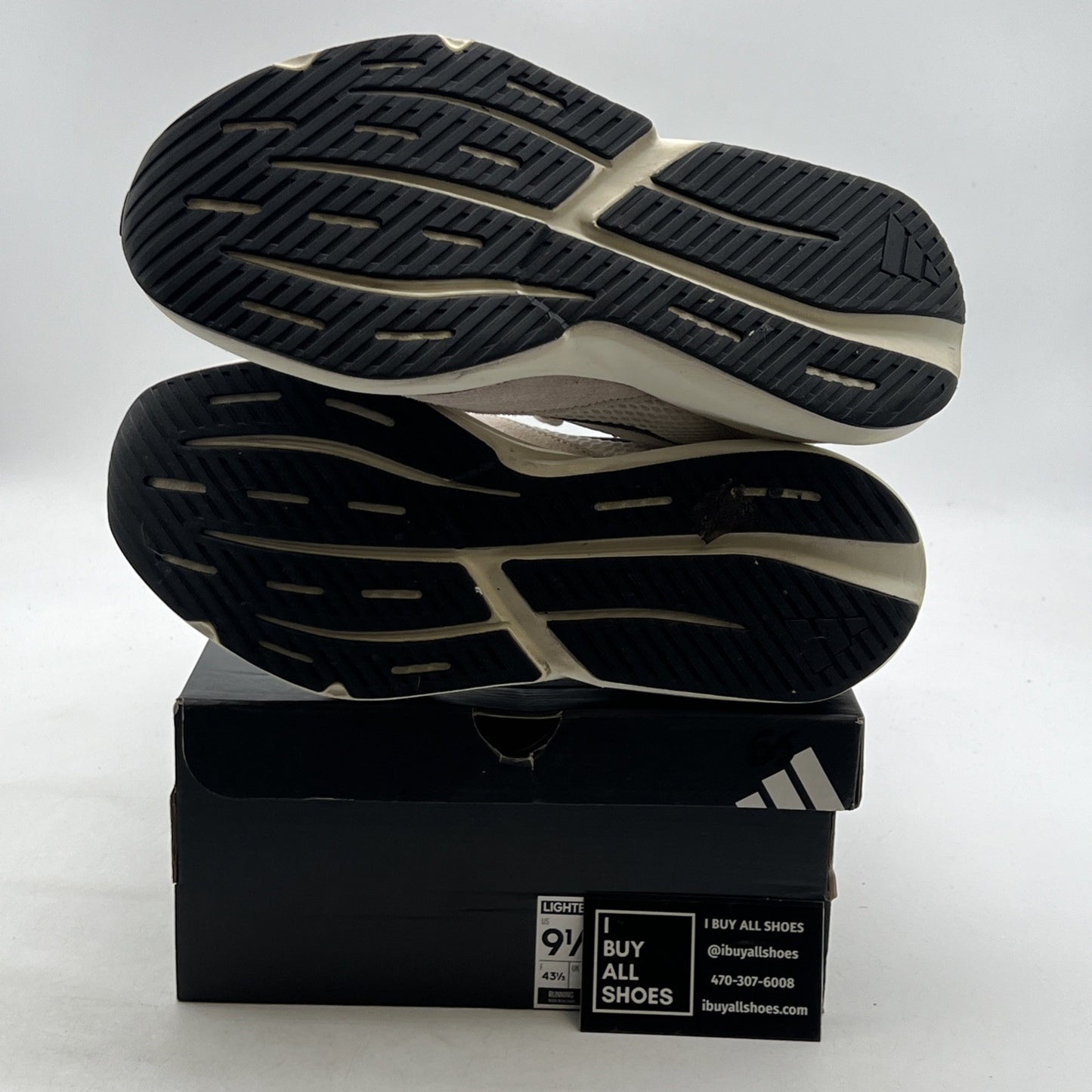 Size 9.5 - Adidas Lightblaze Alumina Black White (JH6944)