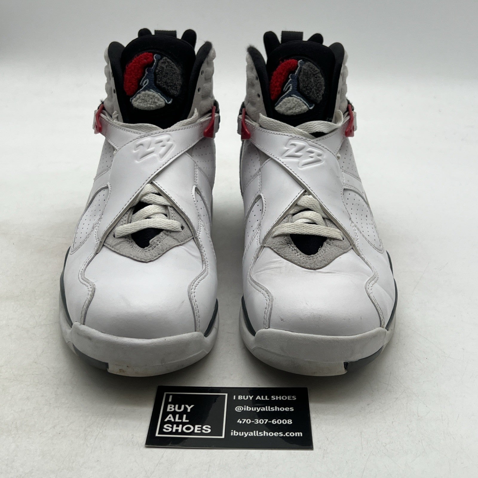 Size 9 - Air Jordan 8 Retro White 2013 (305381-103)