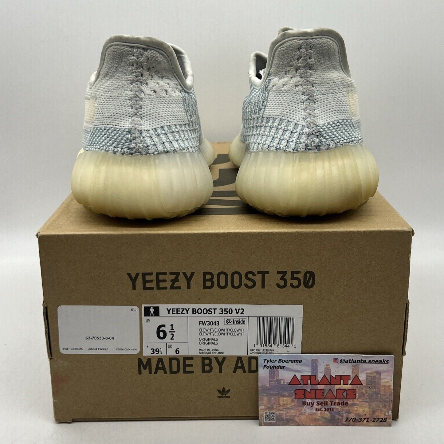 Size 6.5 - adidas Yeezy Boost 350 V2 Cloud White Non-Reflective (FW3043)