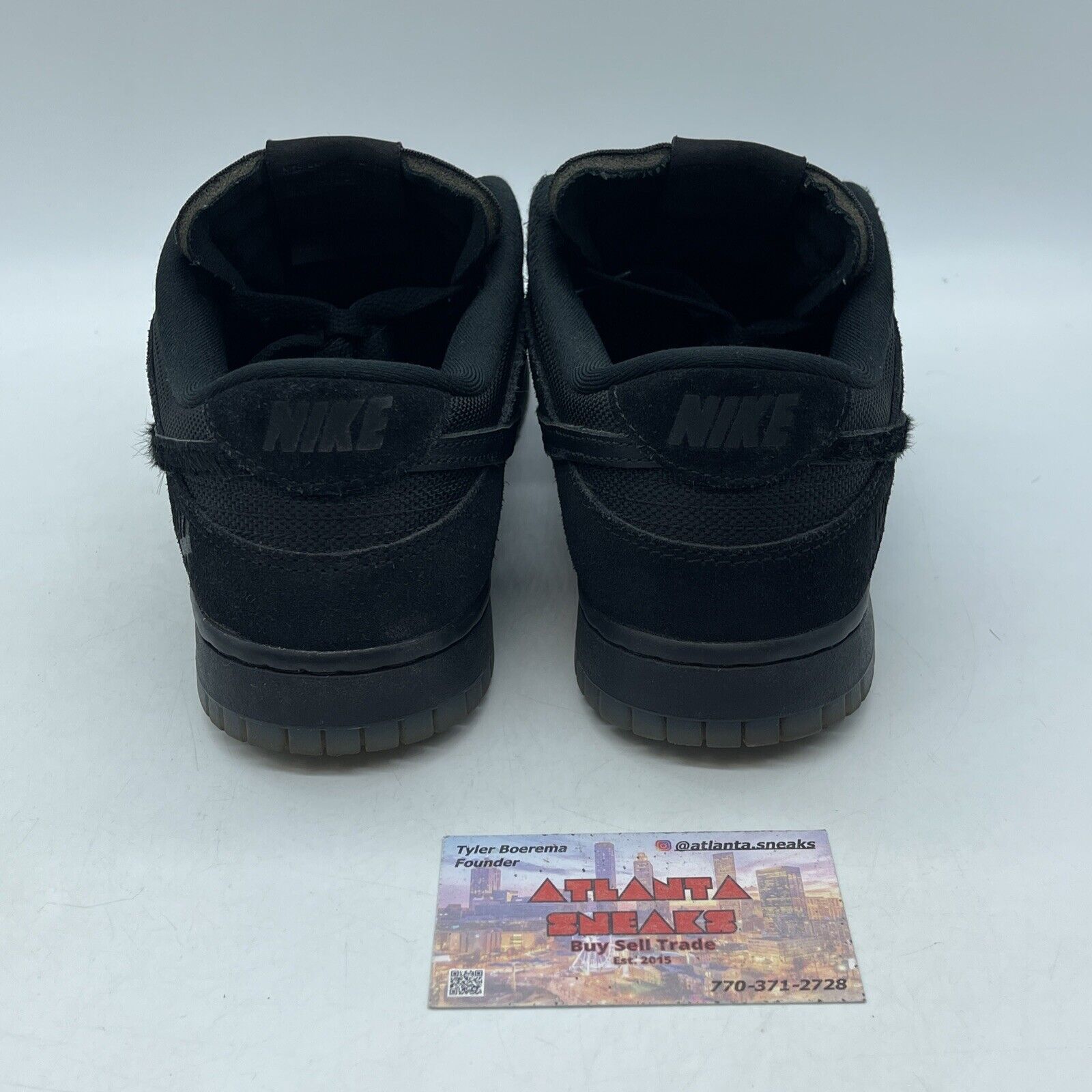 Size 8 - Nike Dunk Low x Undefeated Dunk Vs AF1 2021 Black Suede (DO9329-001)