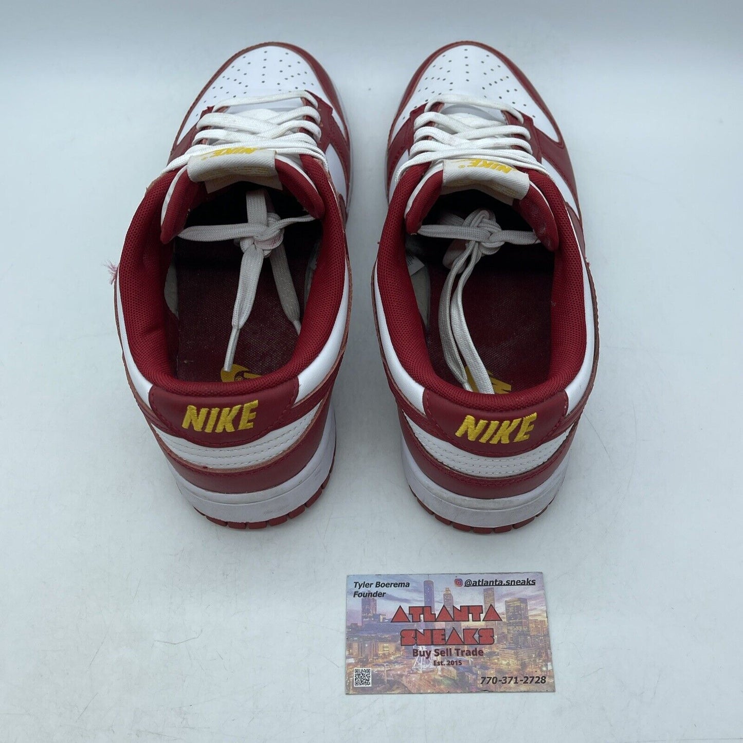 Size 9.5 - Nike Dunk Low Gym Red White Leather (DD1391-602)