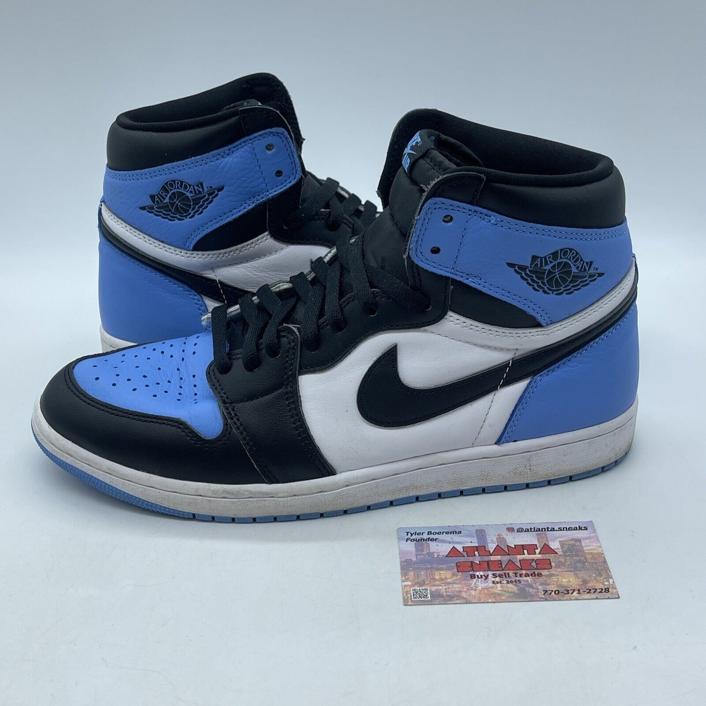 Size 11 - Jordan 1 Retro OG High UNC Toe Black White Leather (DZ5485-400)