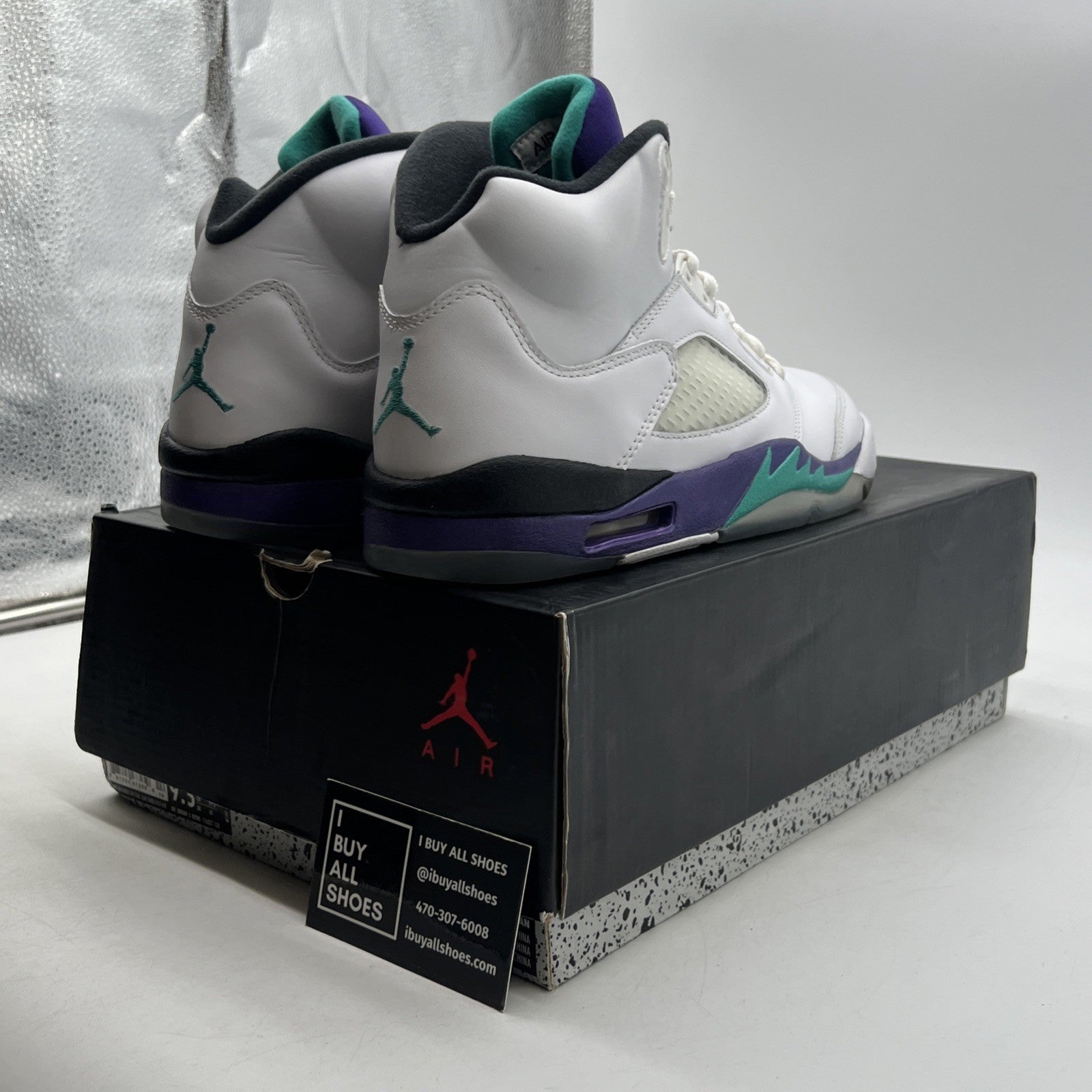 Size 9.5 - Air Jordan 5 Retro Grape 2013 (136027-108)